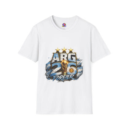 Argentina 26 Forever T‑Shirt — ARG Soccer World Cup 3‑Star Fan Tee
