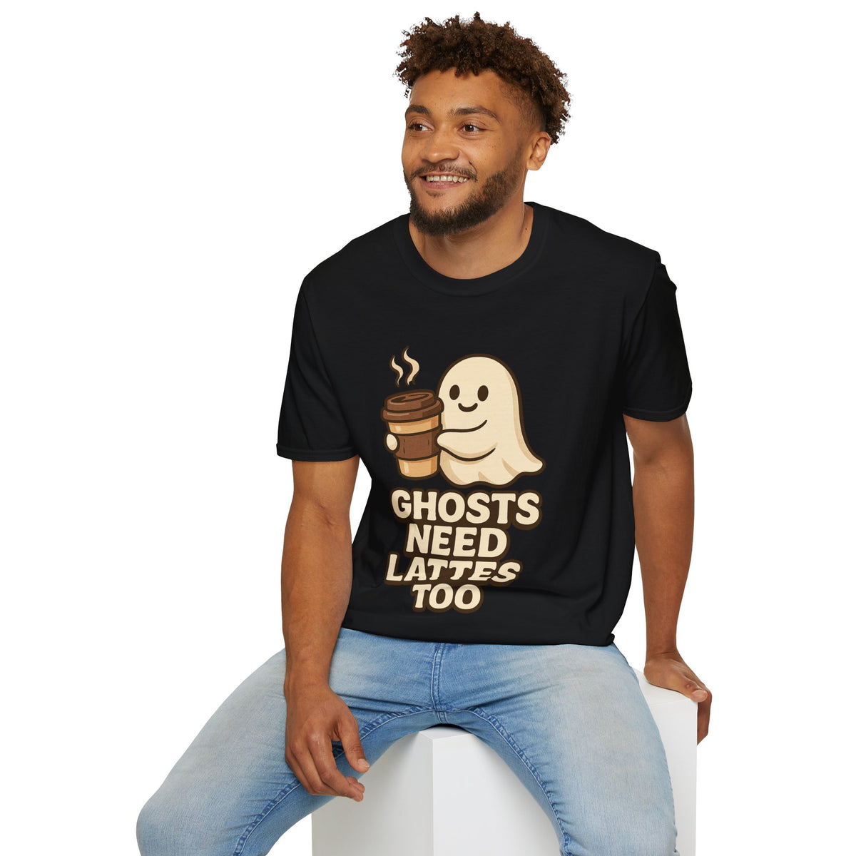 Ghosts Need Lattes Too T-Shirt - Trending Now - August 2026