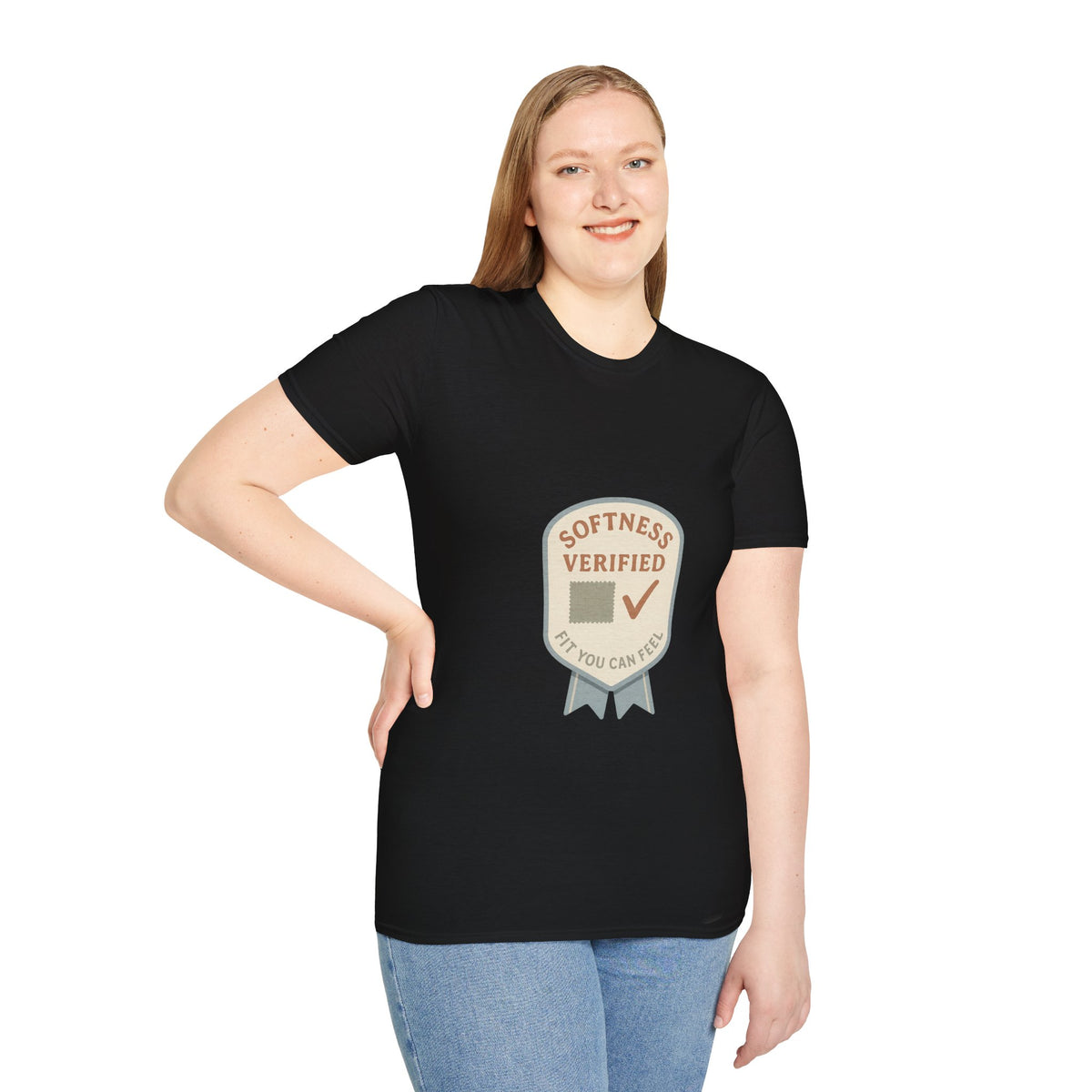 Softness Verified Badge T-Shirt — Cozy Comfort Graphic Tee - Trending Now - October 2026