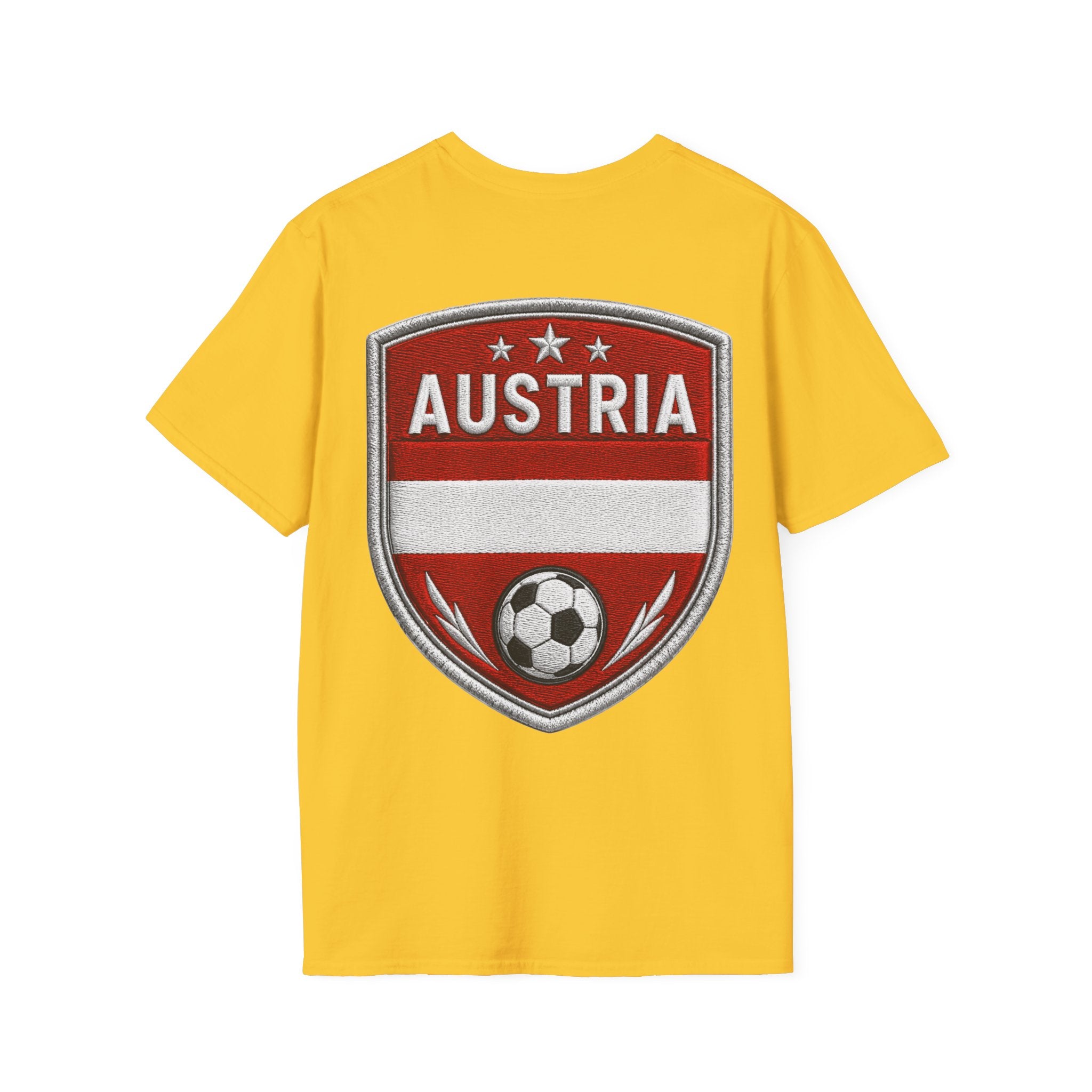 Austria  Alpine Charge Soccer T-Shirt — Mountain Football Graphic Tee -