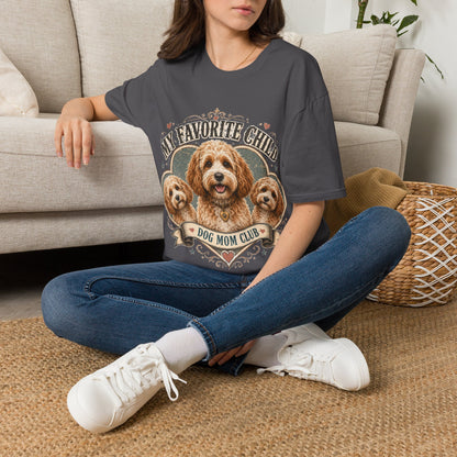 Dog Mom T-Shirt — "My Favorite Child" Cavalier Love Graphic Tee