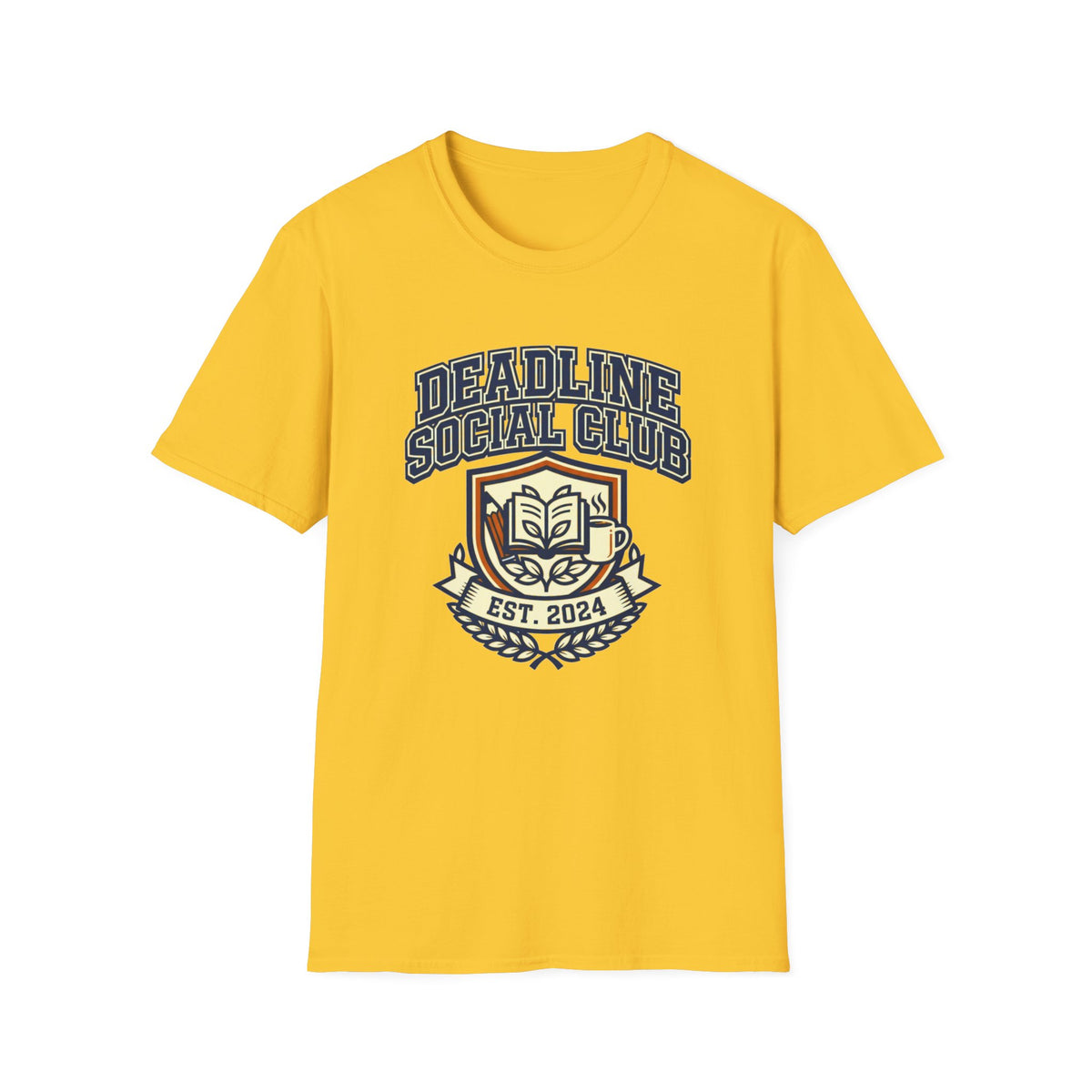 Deadline Social Club T-Shirt — Retro Collegiate Badge Tee - Trending Now - August 2026