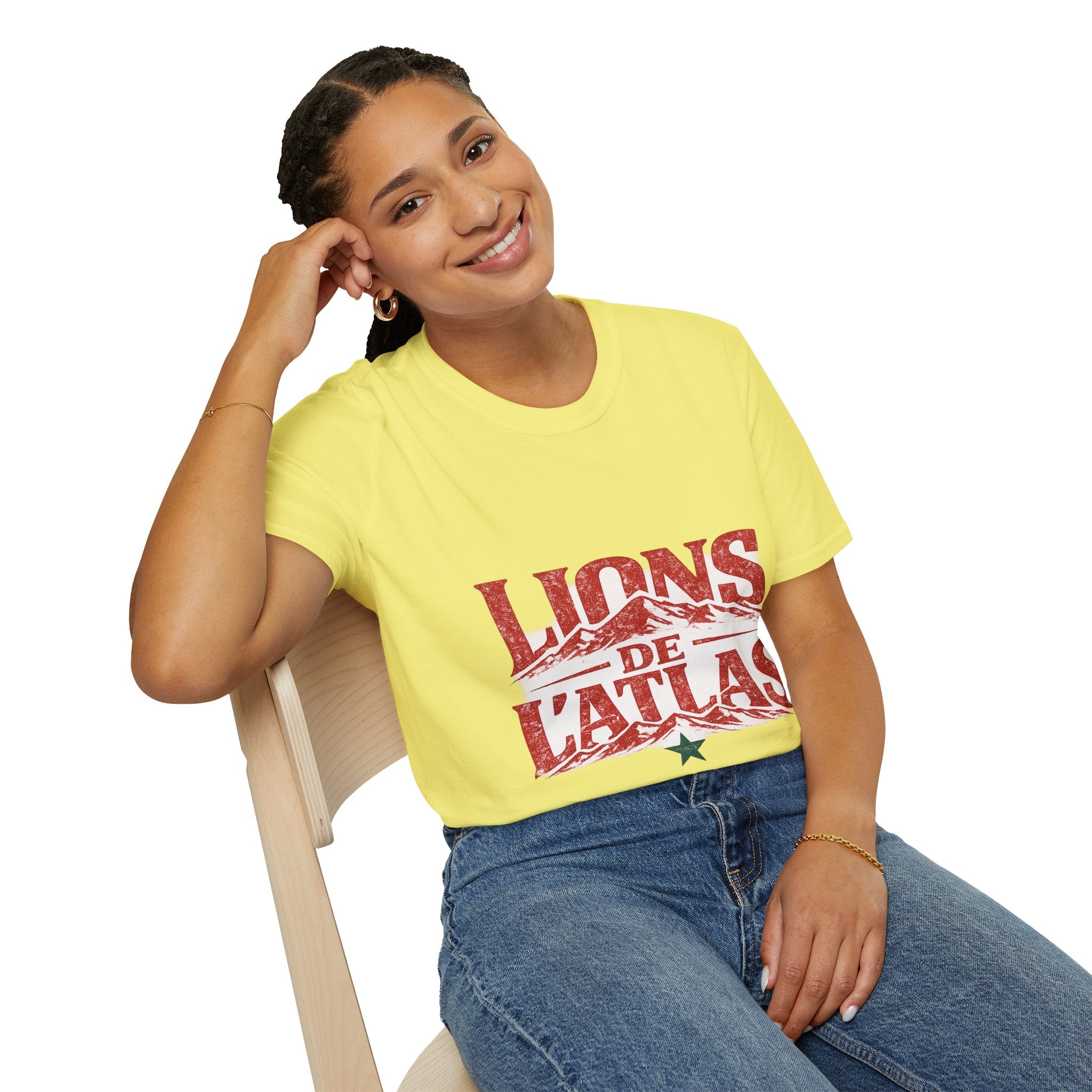 Morocco Lions de Atlas T-Shirt — Vintage Moroccan Atlas Mountain Graphic Tee