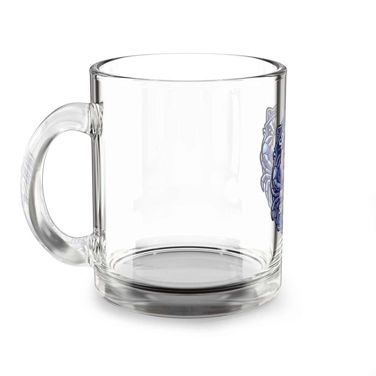 Cancer Zodiac Glass Mug — “Sorry I Can’t My Cancer Social Battery Is Empty” Support Awareness Coffee Cup