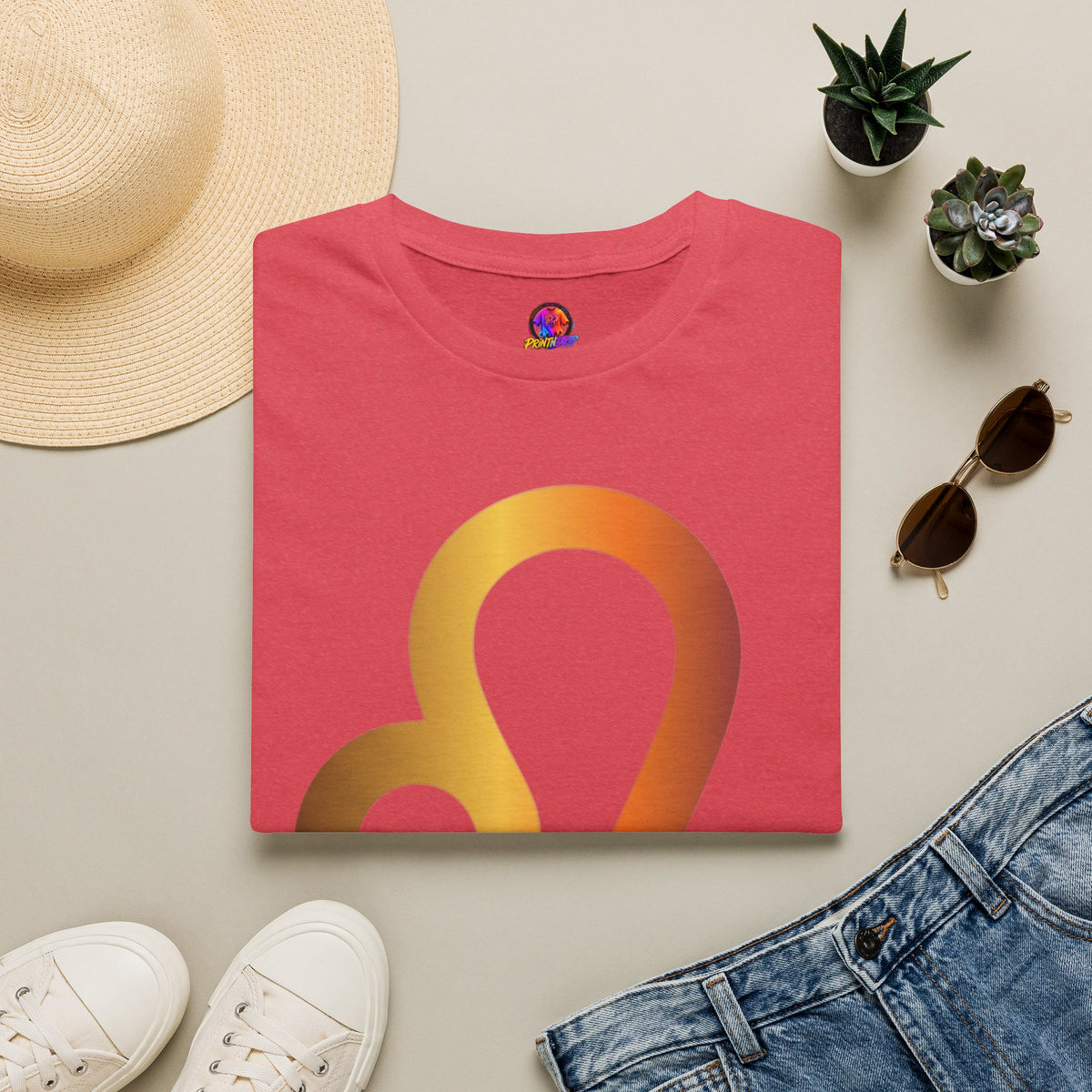 Leo Zodiac Drip T-Shirt — Colorful Astrology Sign Tee