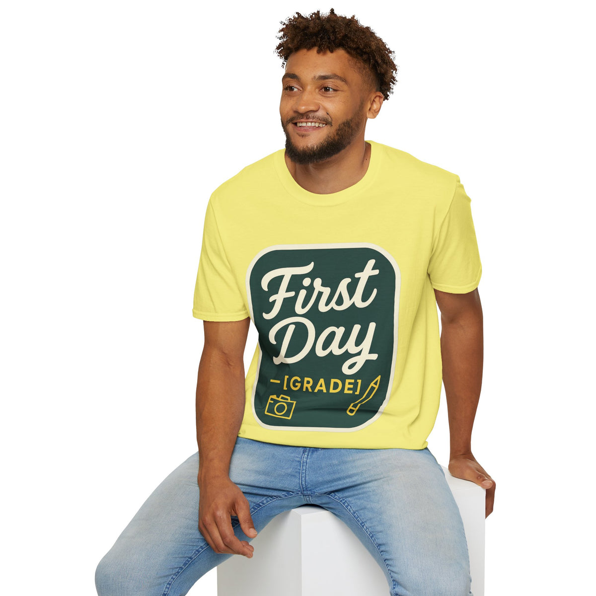 First Day T-Shirt — Retro "First Day (Grade 1)" Back-to-School Tee - Trending Now - August 2026