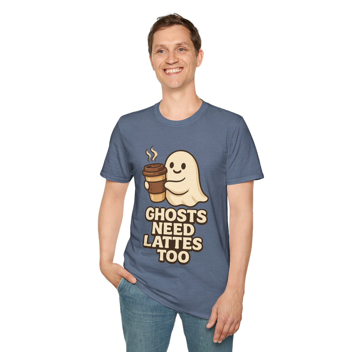 Ghosts Need Lattes Too T-Shirt - Trending Now - August 2026