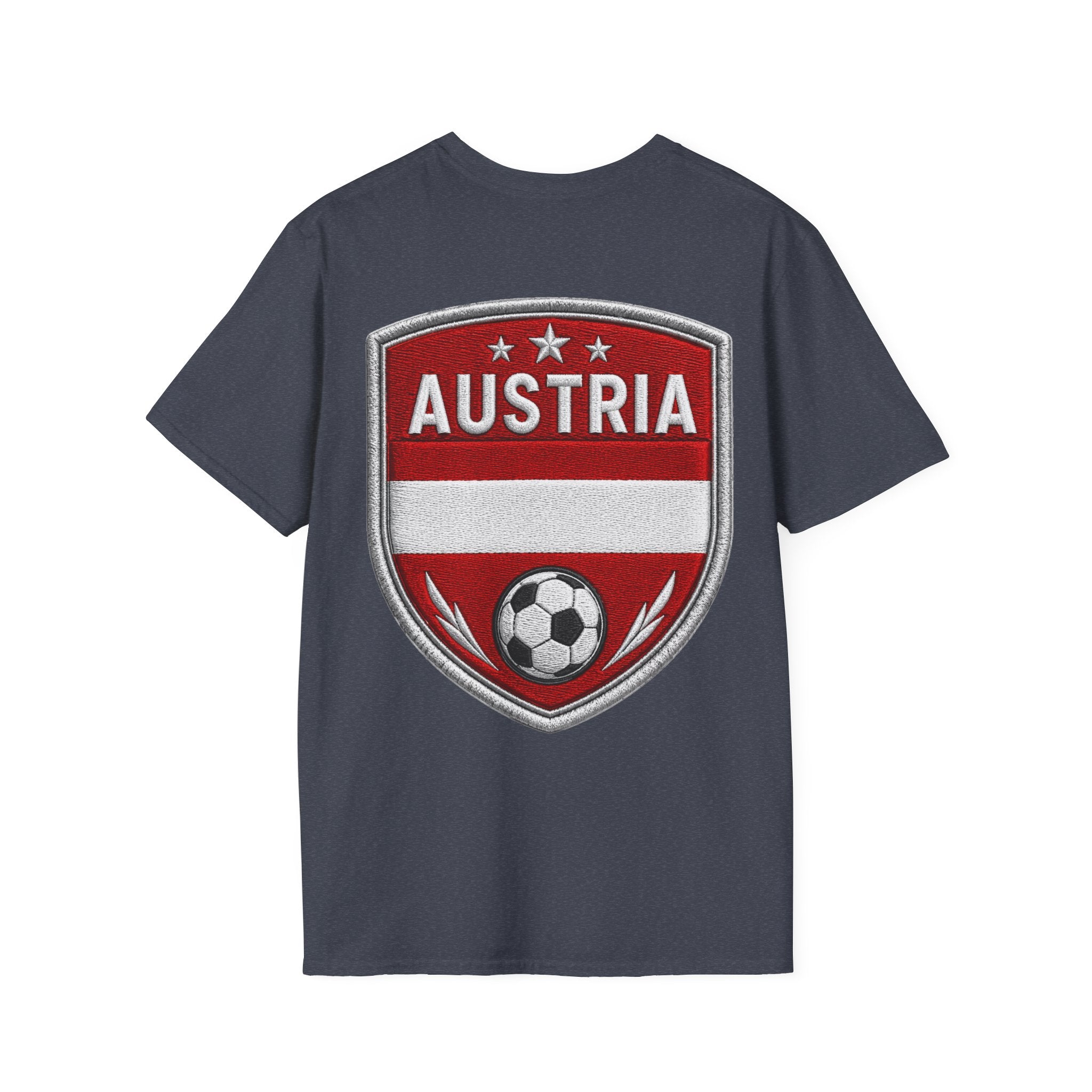 Austria  Alpine Charge Soccer T-Shirt — Mountain Football Graphic Tee -