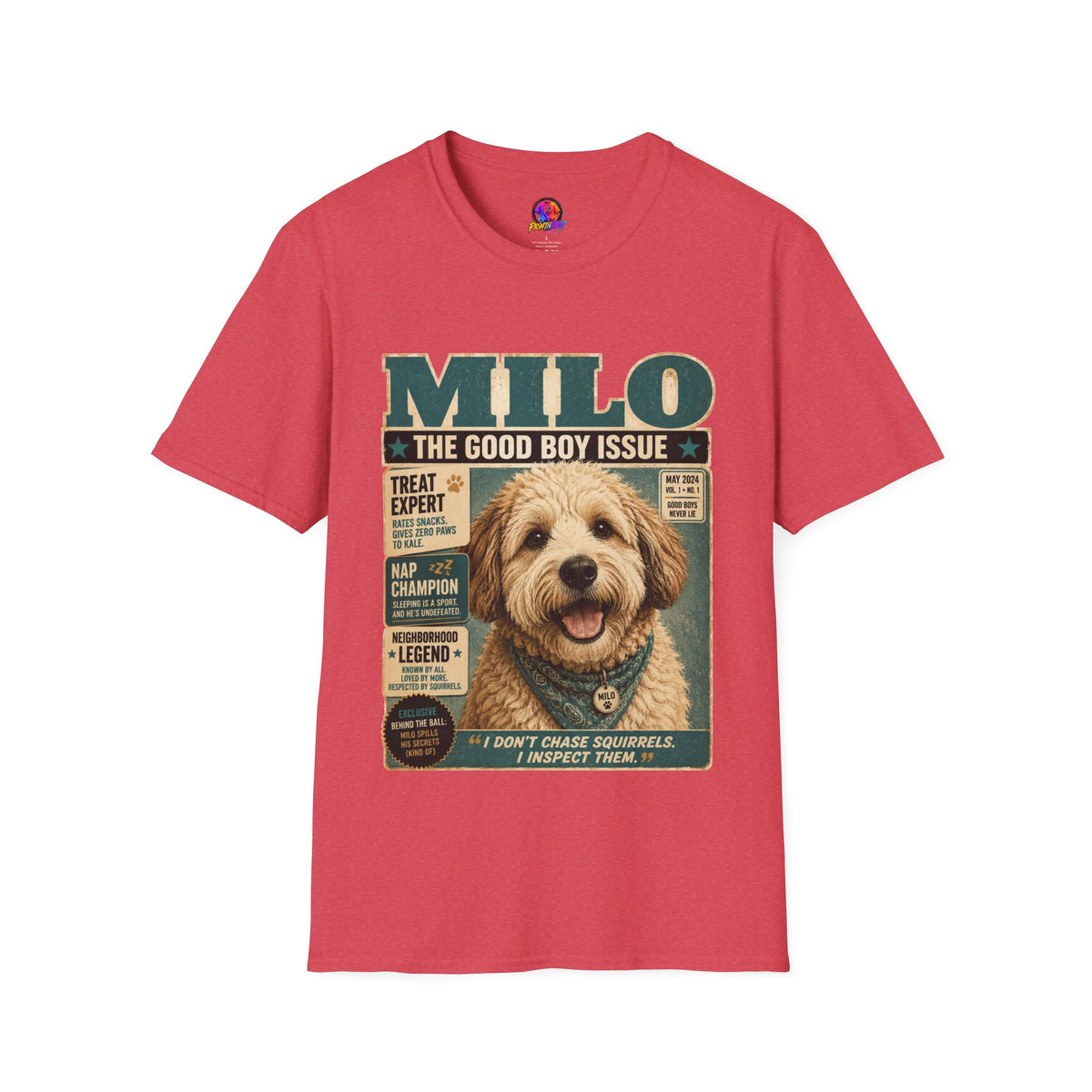 Milo 'The Good Boy Issue' Dog Magazine T-Shirt
