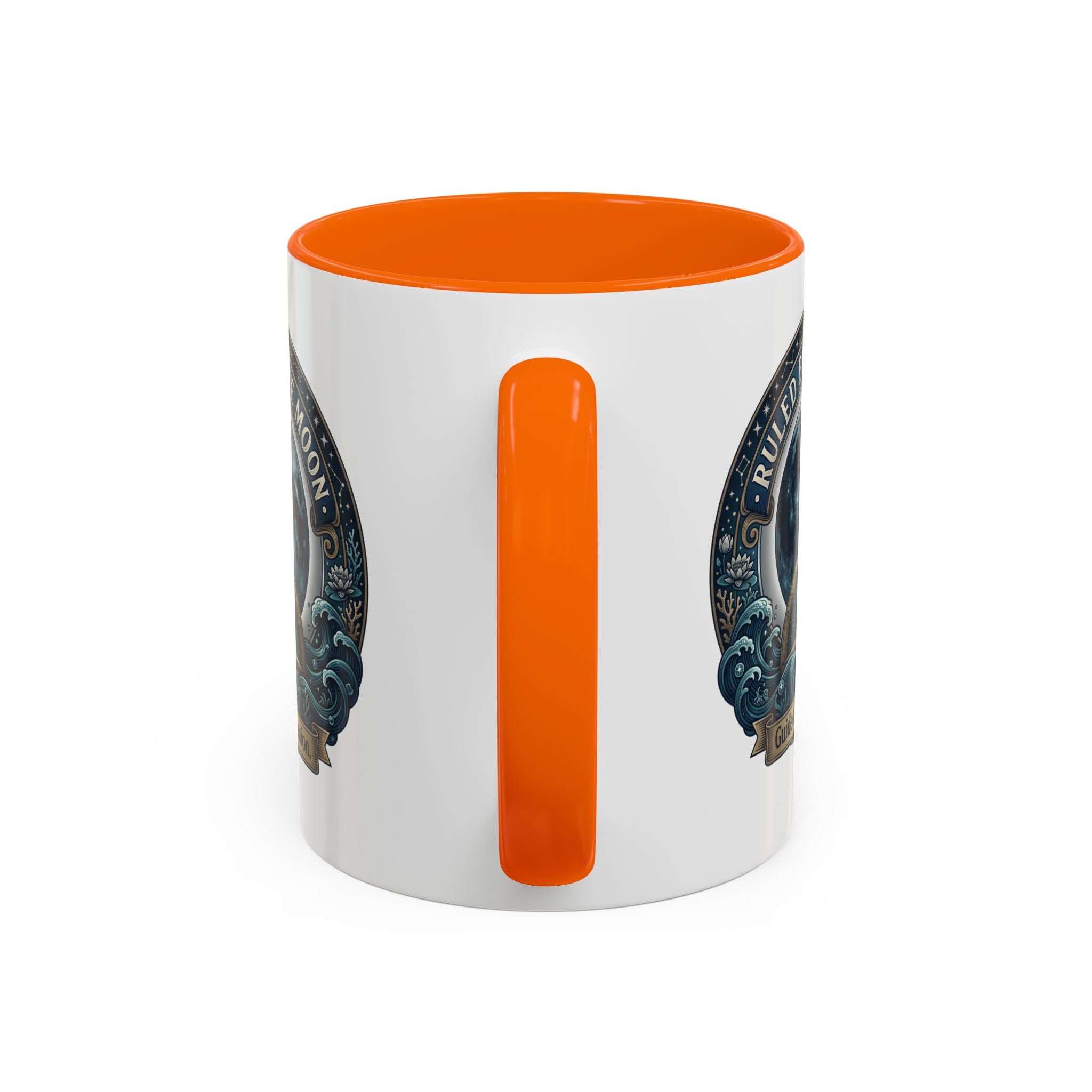 Ruled by the Moon Accent Coffee Mug — Zodiac Cancer Astrology 11/15oz