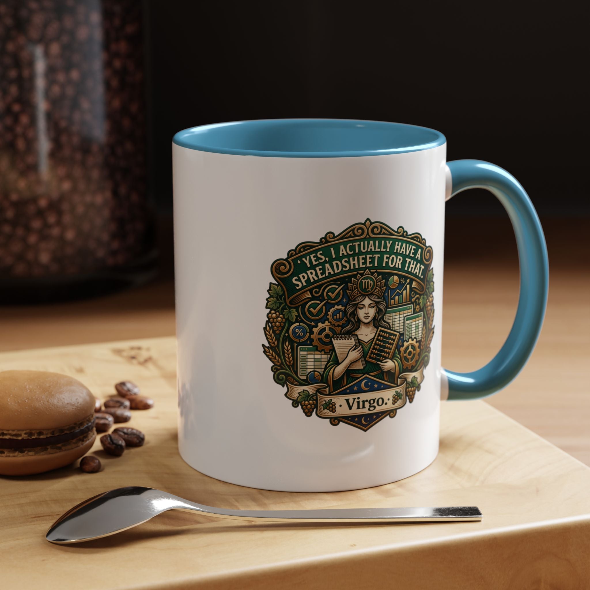 Virgo Coffee Mug - "Yes, I Actually Have a Spreadsheet for That" Accent Mug (11/15oz)