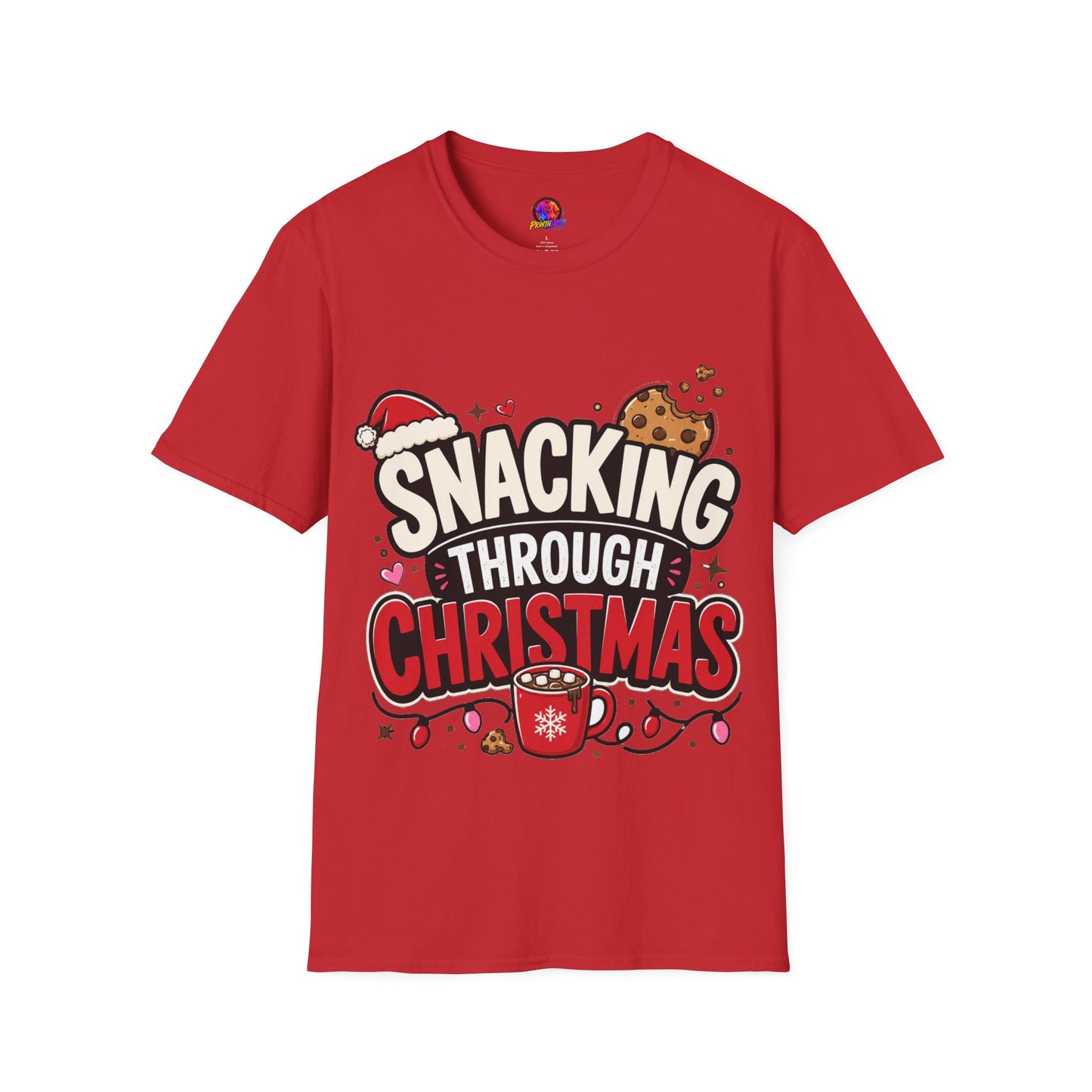 Snacking Through Christmas T-Shirt — Funny Holiday Cookie Tee