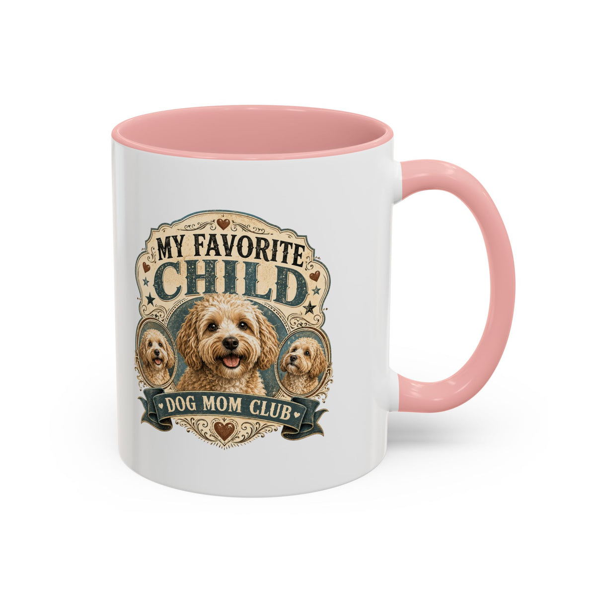 Milo Bailey Dog Dad Mom Dog Mom Coffee Mug - "My Favorite Child" Poodle Doodle Gift