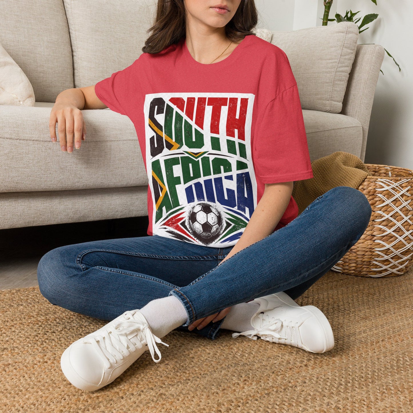 South Africa Soccer T-Shirt — Vintage Flag Football Fan Tee