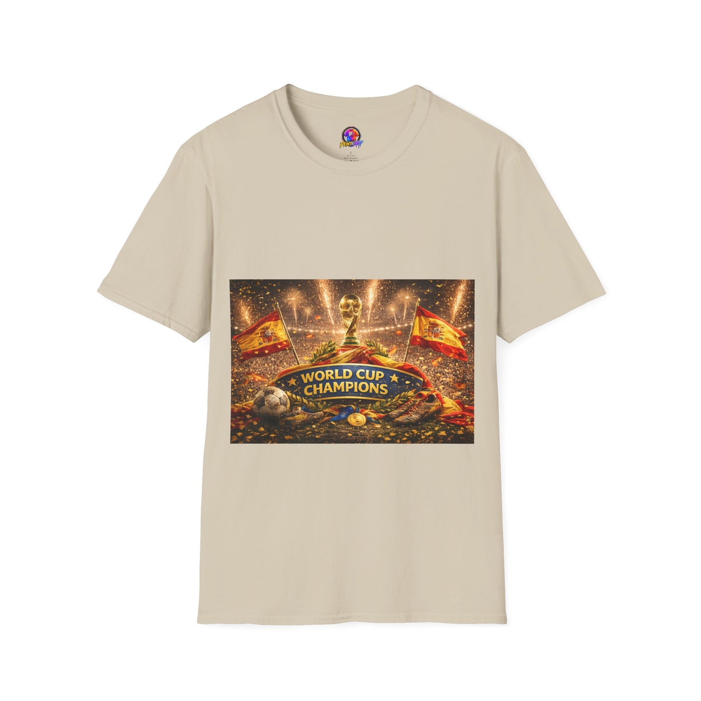 World Cup Champions T-Shirt — Spanish Football Victory Design