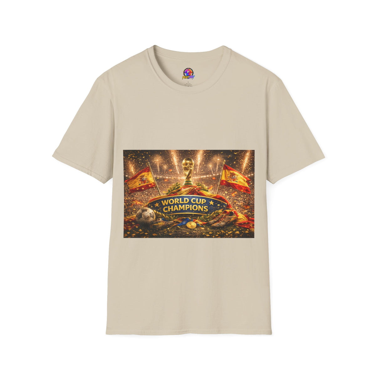 World Cup Champions T-Shirt — Spanish Football Victory Design