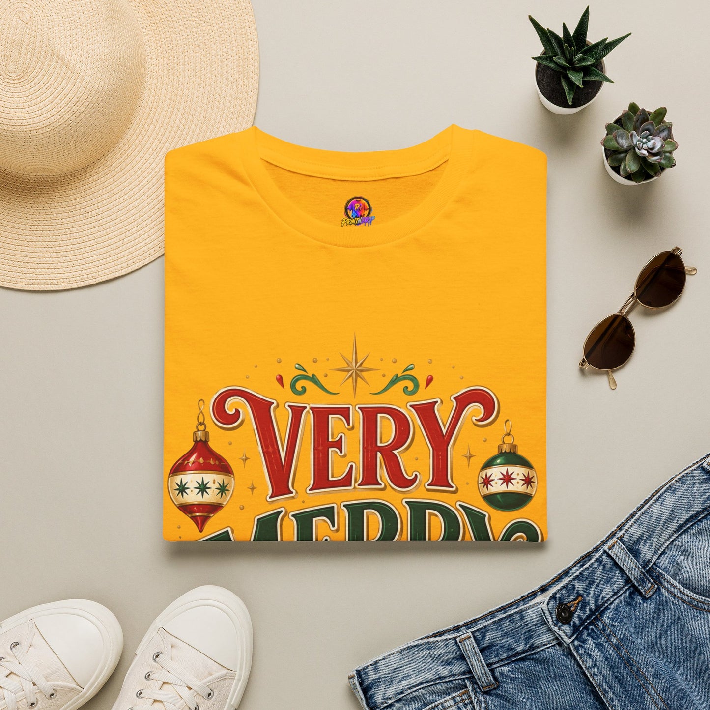 Very Merry Club T-Shirt — Festive Christmas Holiday Tee