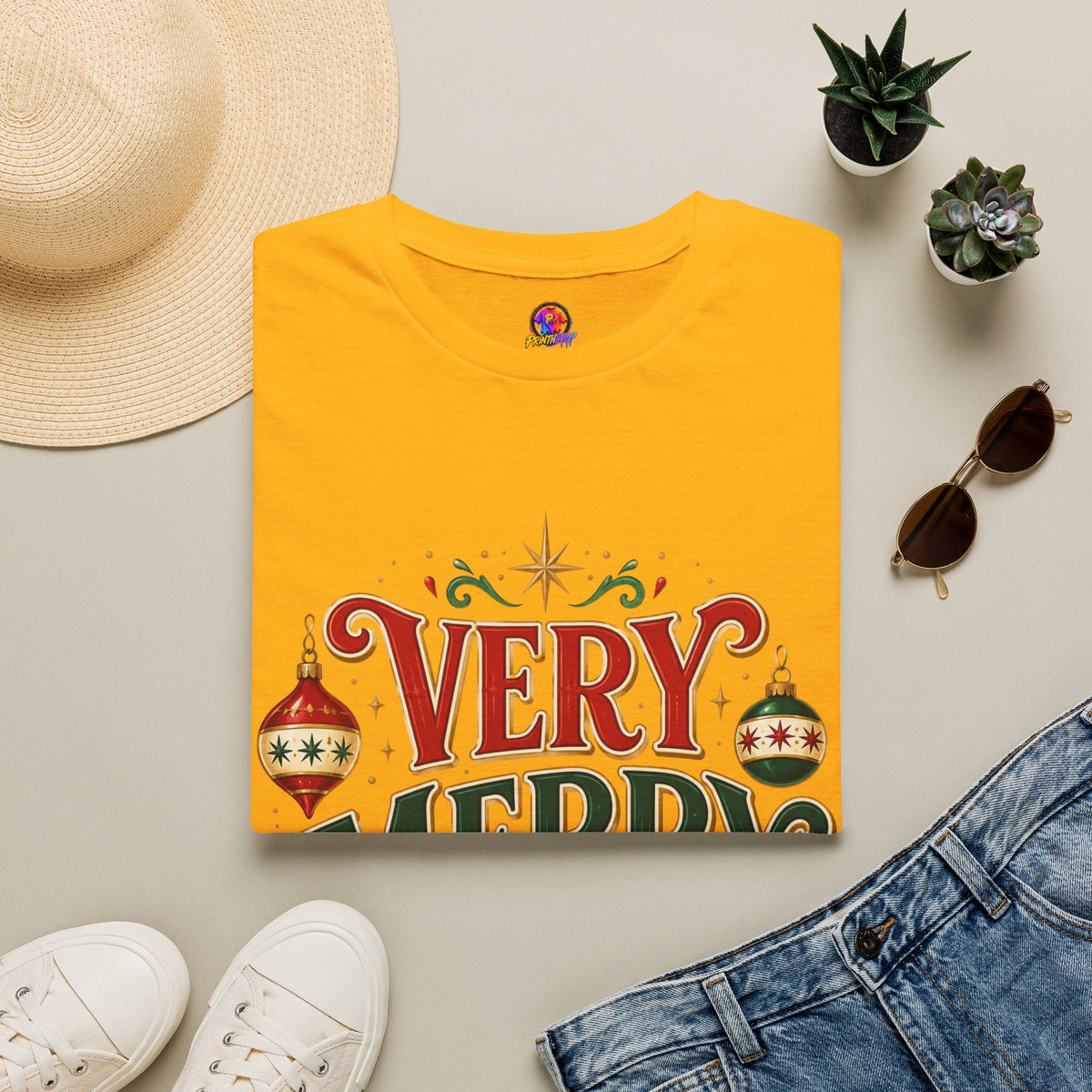 Very Merry Club T-Shirt — Festive Christmas Holiday Tee