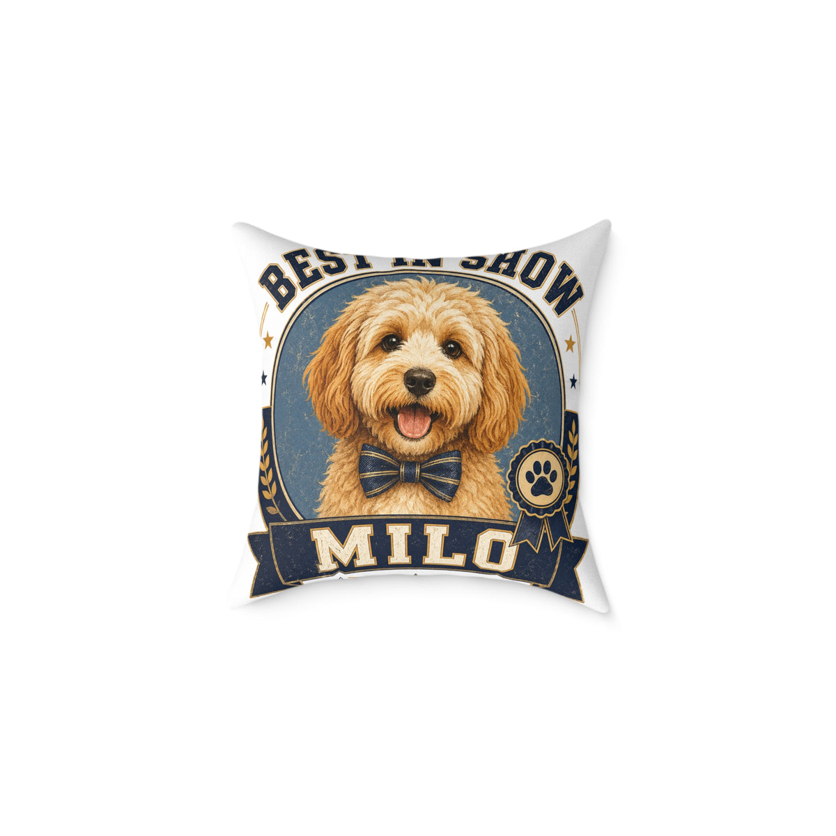 Best in Show Personalized Dog Pillow — Milo Bailey Dog Dad Mom  Milo Custom Pet Throw Pillow