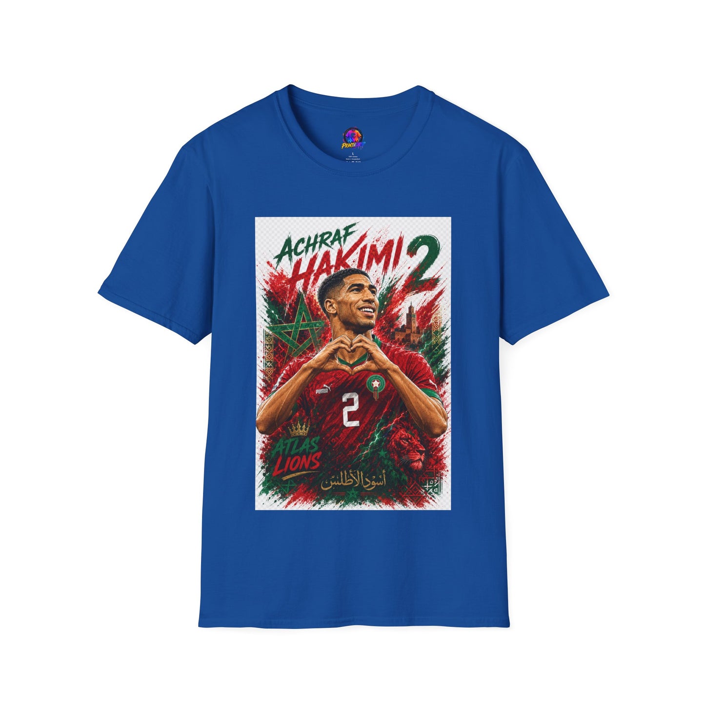 Achraf Hakimi #2 Soccer T-Shirt — Morocco Football Fan Tee