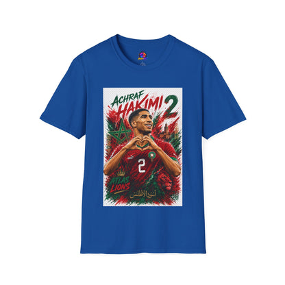 Achraf Hakimi #2 Soccer T-Shirt — Morocco Football Fan Tee