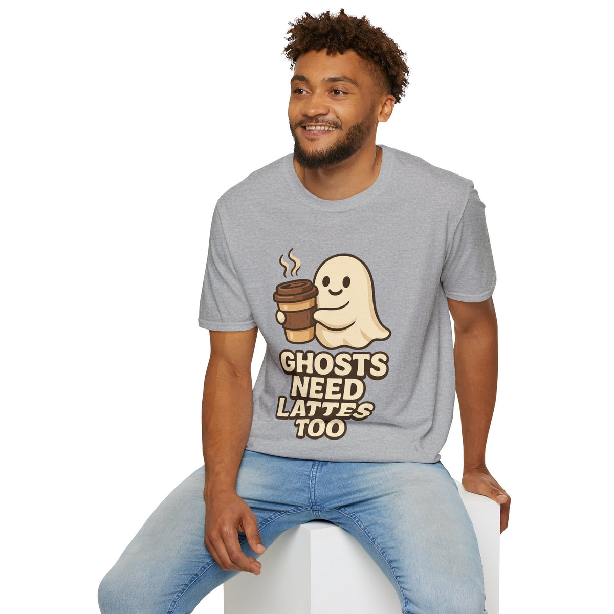 Ghosts Need Lattes Too T-Shirt - Trending Now - August 2026