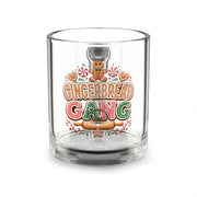 Christmas Glass Mug 10 oz Gingerbread Gang Glass Mug — 10oz Holiday Cookie Coffee Cup