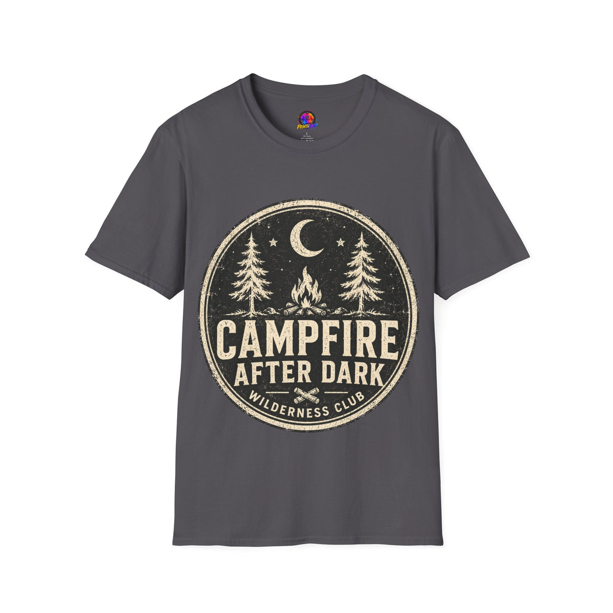 Campfire After Dark Tee — Vintage Wilderness Camping T-Shirt