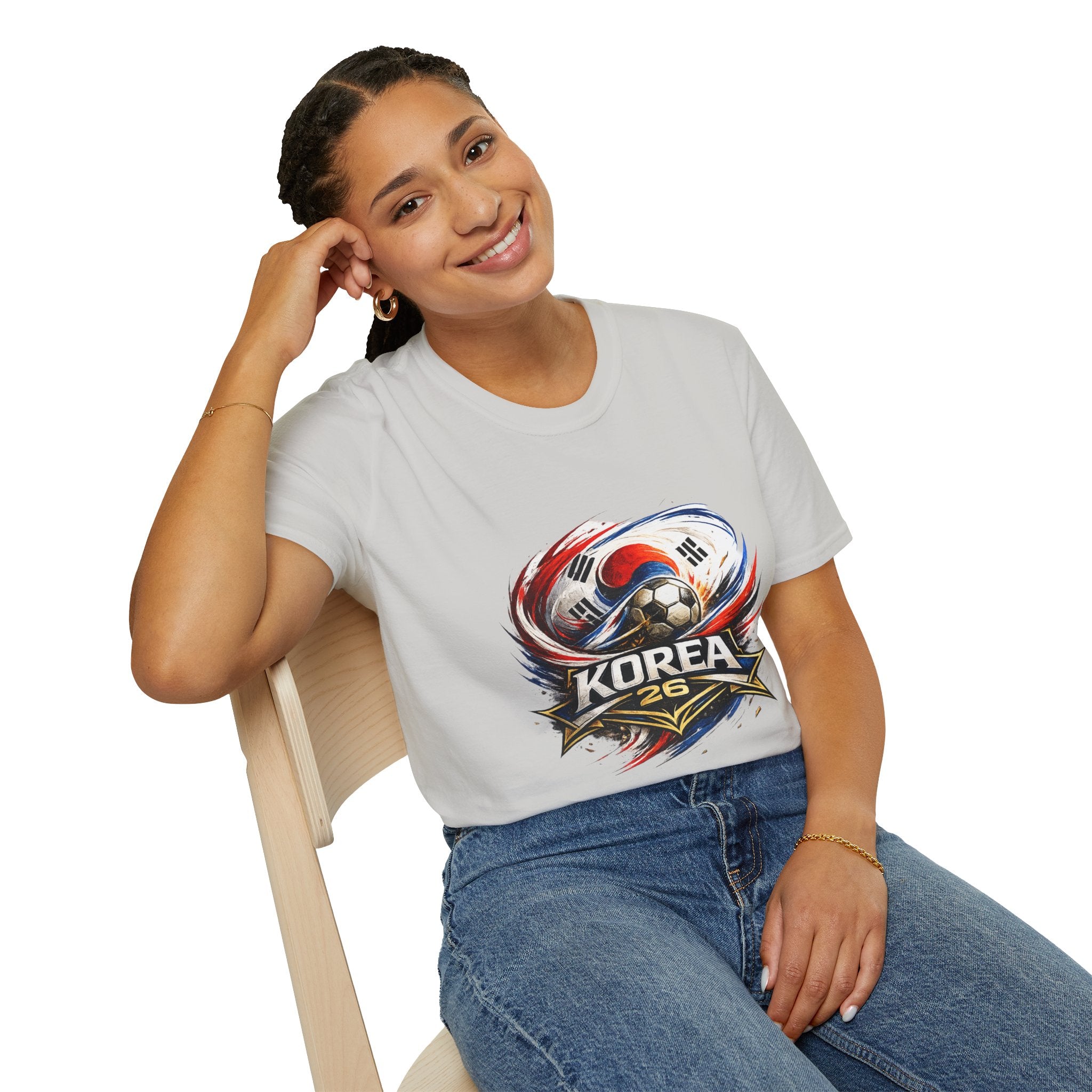 Korea Soccer T‑Shirt — Korea Football Crest Tee