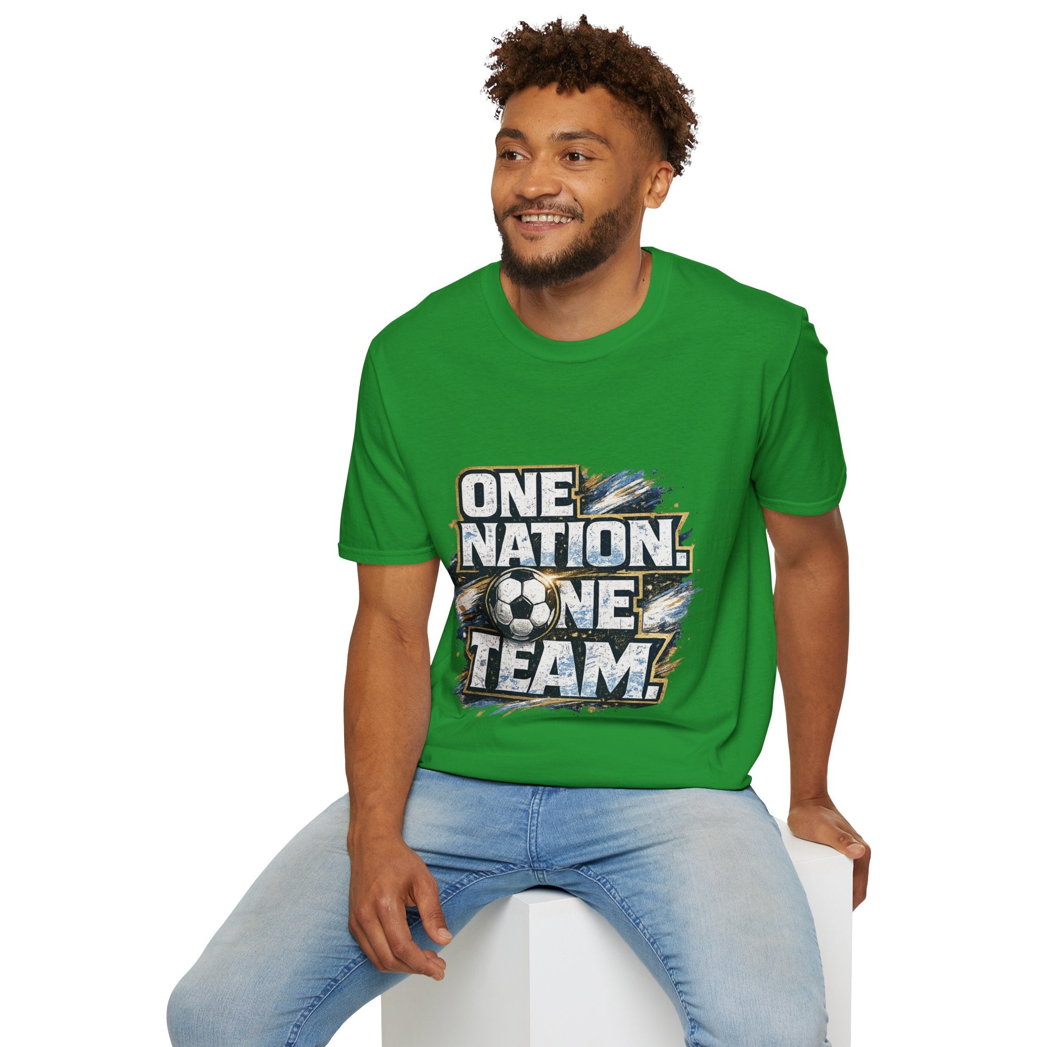 One Nation One Team Soccer T-Shirt — Supportive Fan Tee