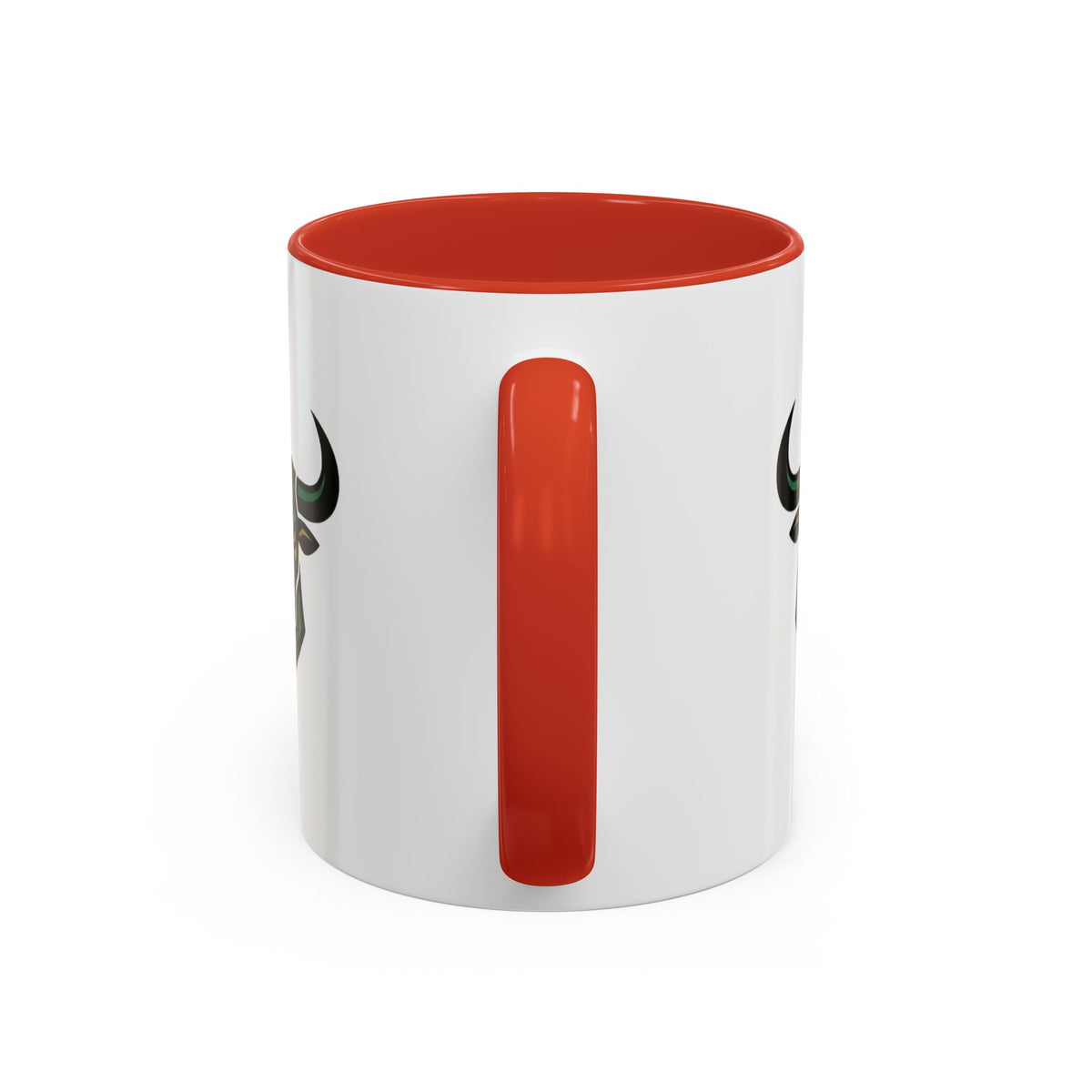 Taurus Geometric Bull Accent Coffee Mug –  Tribal Bull Head Ceramic Mug