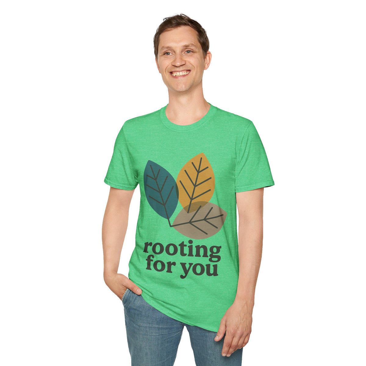 Leaf Trio T-Shirt — 'Rooting for You' Botanical Graphic Tee - Trending Now - September 2026