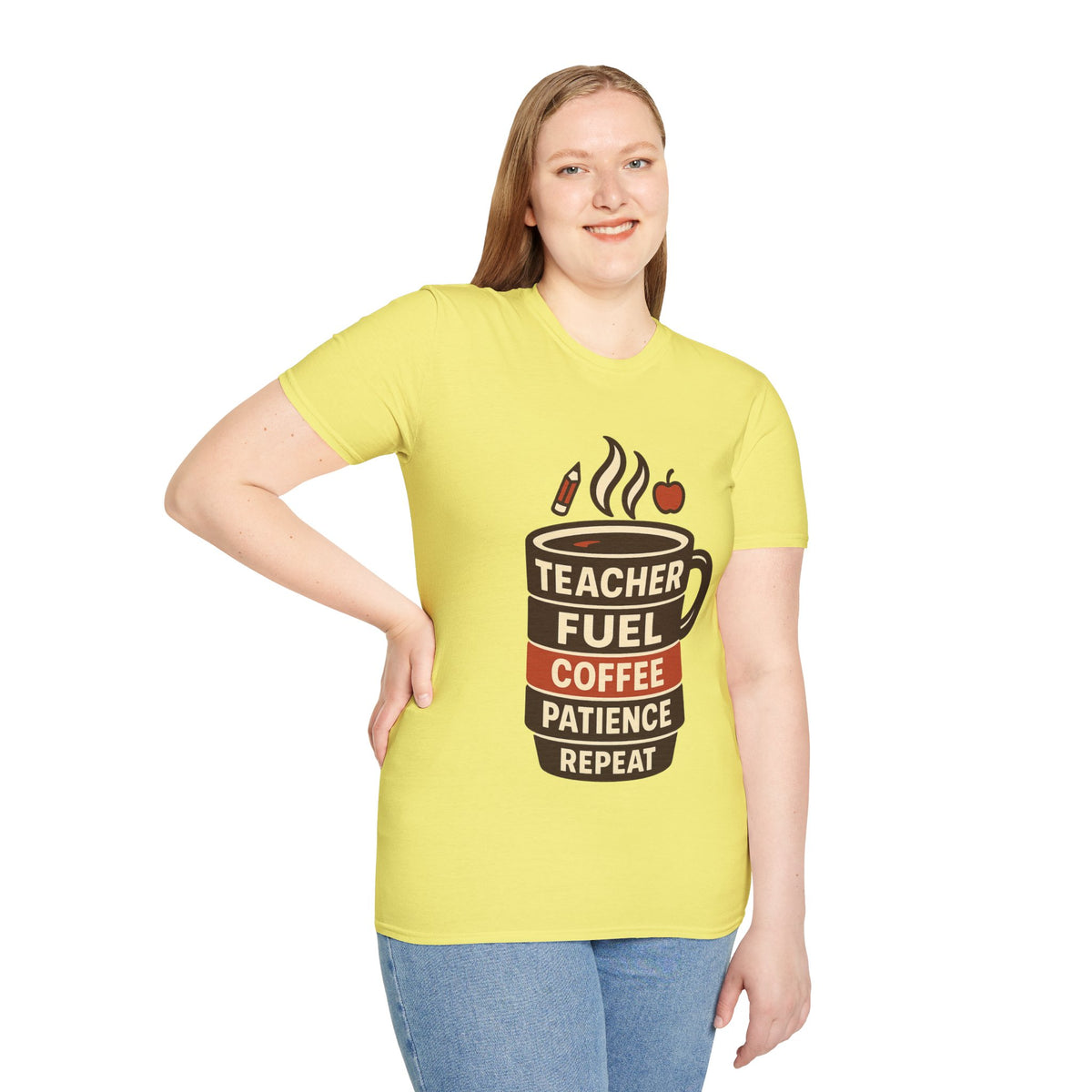 Teacher Fuel Coffee T-Shirt — 'Teacher Fuel: Coffee, Patience, Repeat' Shirt - Trending Now - August 2026