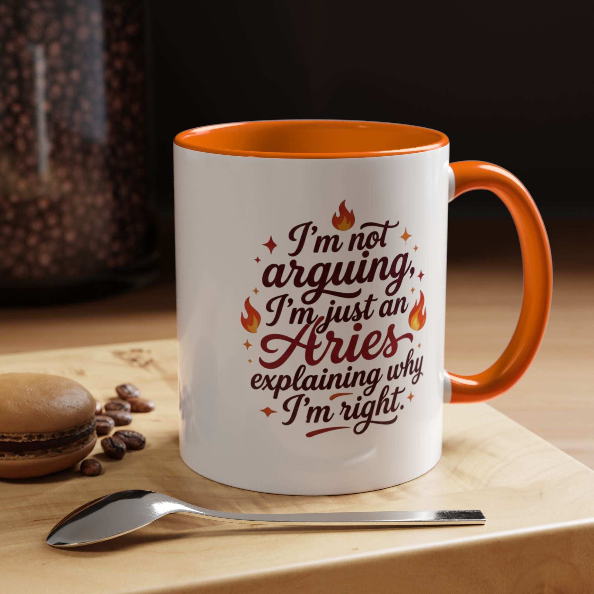 Aries Coffee Mug - “I’m Not Arguing, I’m Just an Aries Explaining Why I’m Right” Accent Mug