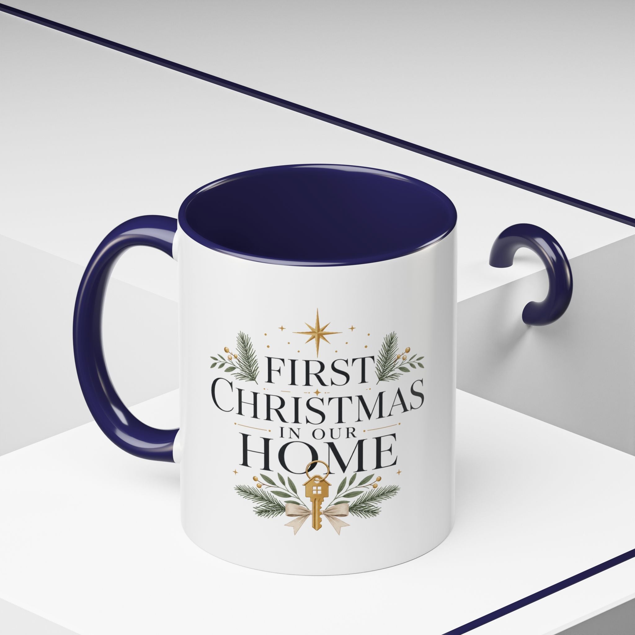 Christmas First Christmas in Our Home Accent Coffee Mug – Holiday Keepsake