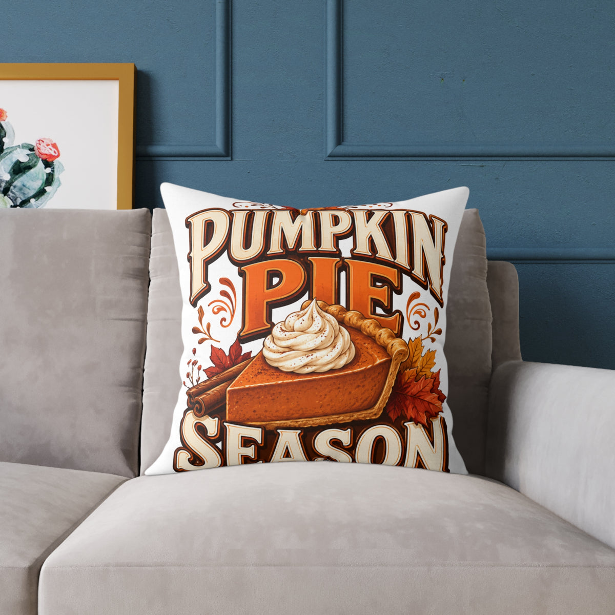 Thanksgiving Pumpkin Pie Season Throw Pillow