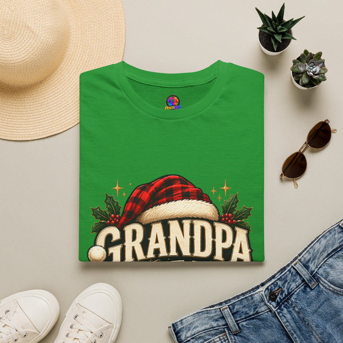 Christmas Grandpa Clause Unisex Softstyle T-Shirt