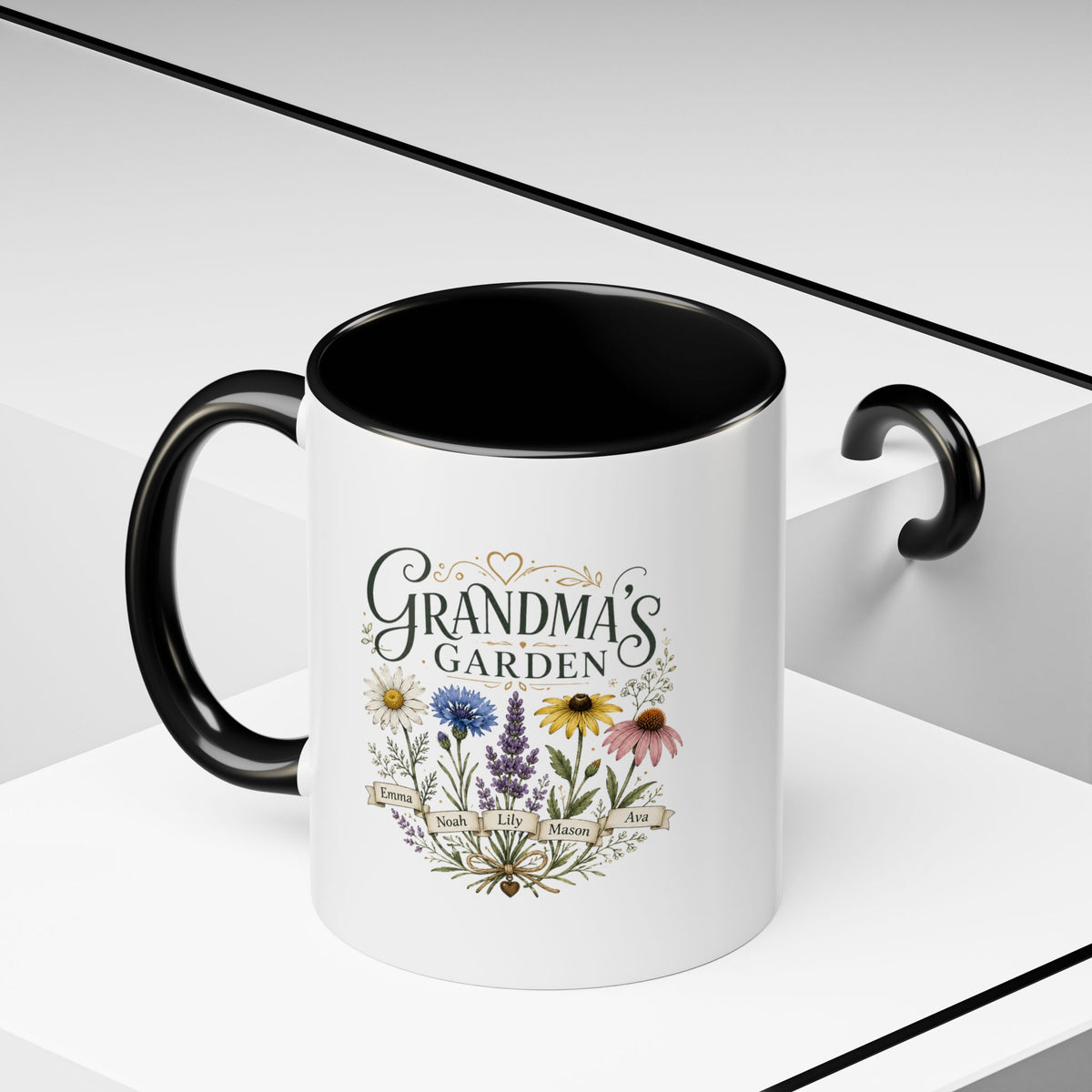 Milo Bailey Dog Dad Mom Grandma's Garden Floral Coffee Mug – Personalized  Accent Mug