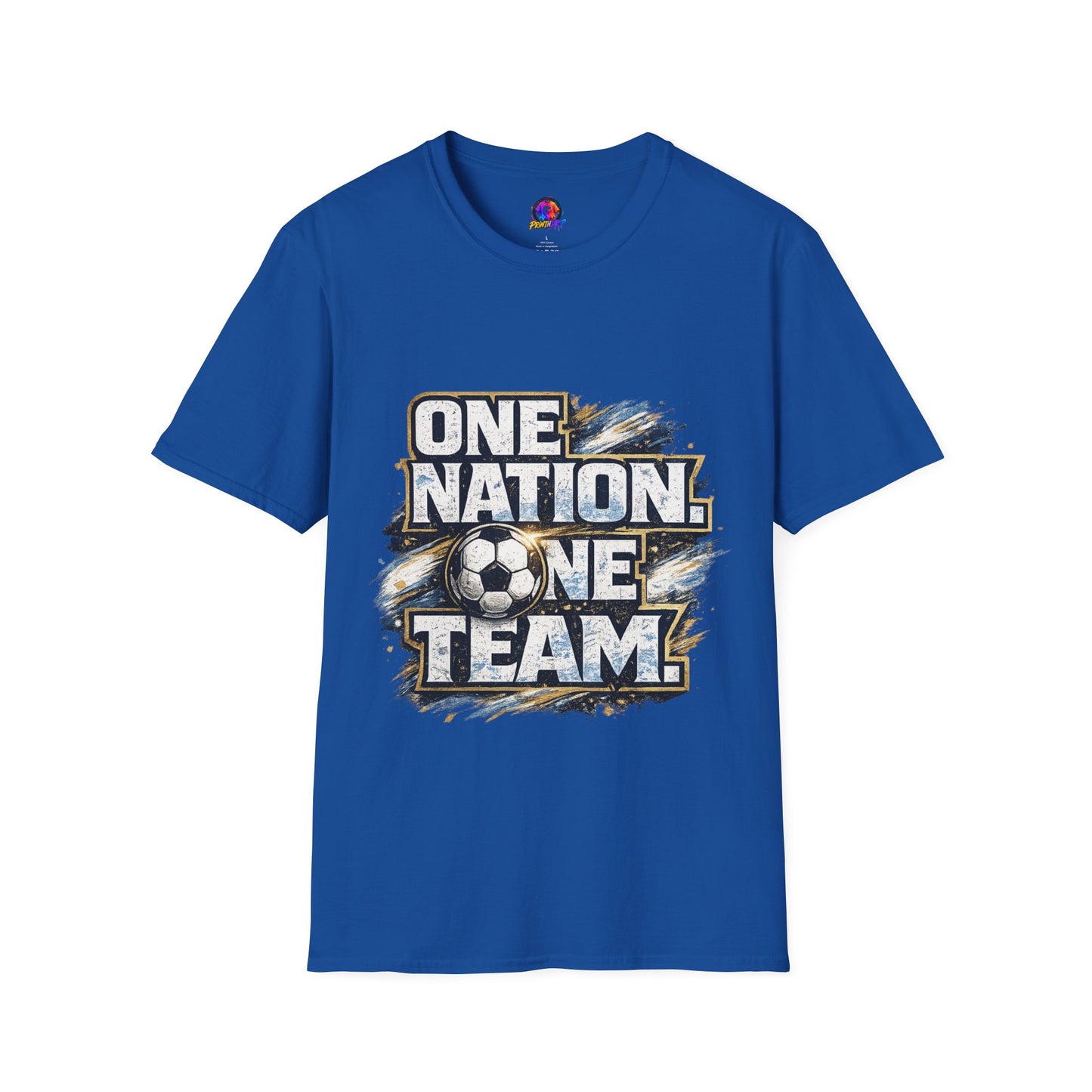 One Nation One Team Soccer T-Shirt — Supportive Fan Tee