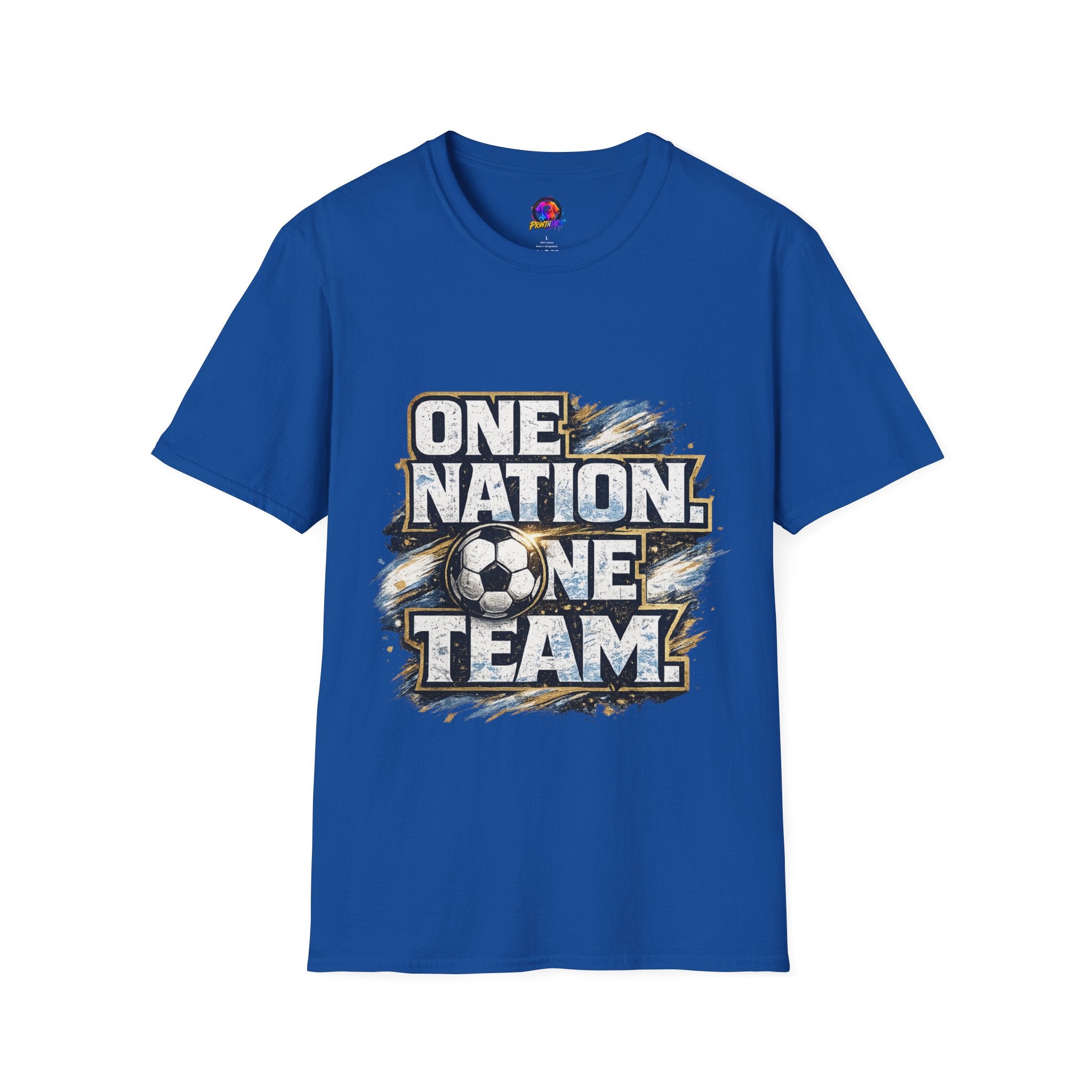 One Nation One Team Soccer T-Shirt — Supportive Fan Tee
