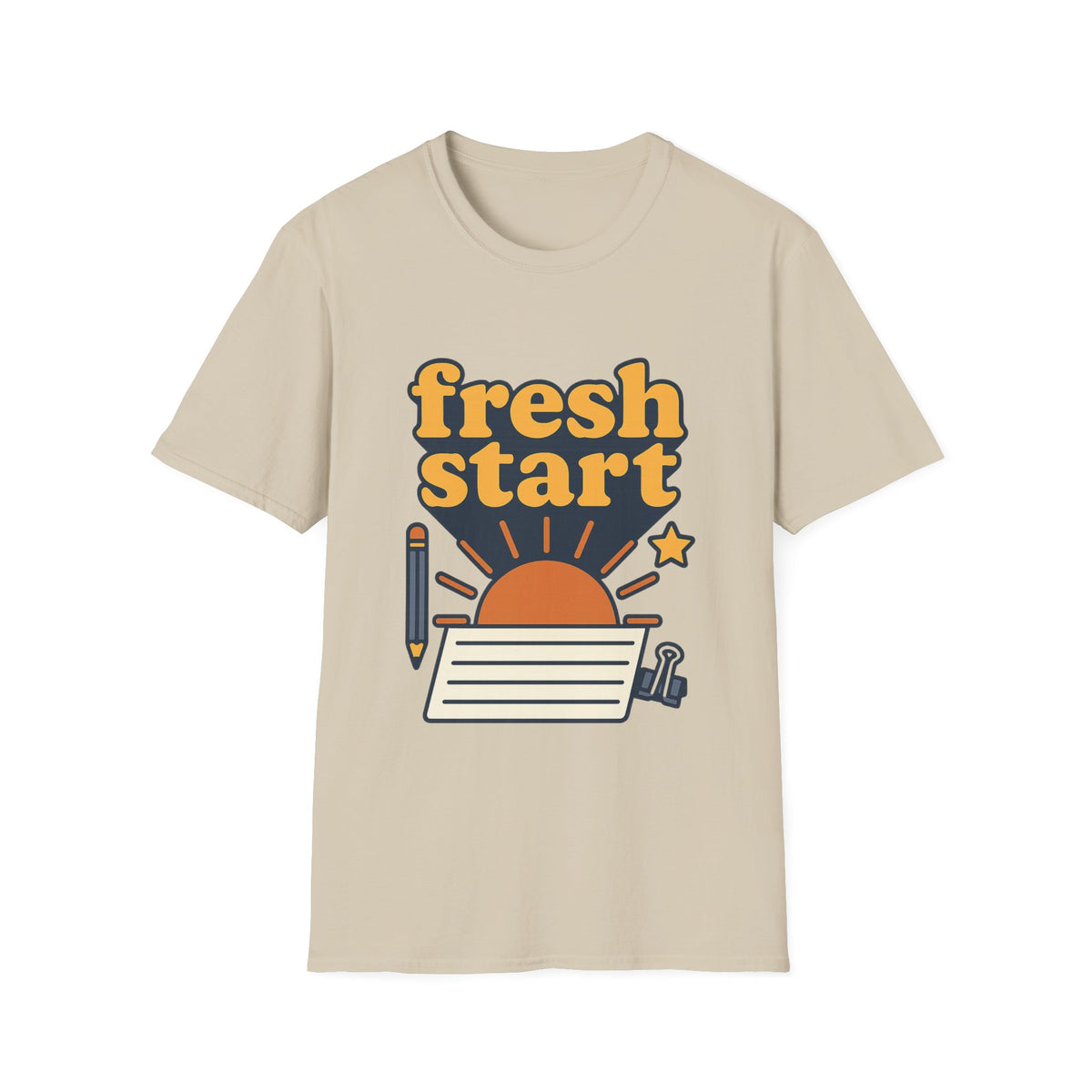 Fresh Start T-Shirt – Retro Sunrise Graphic  - Trending Now - August 2026