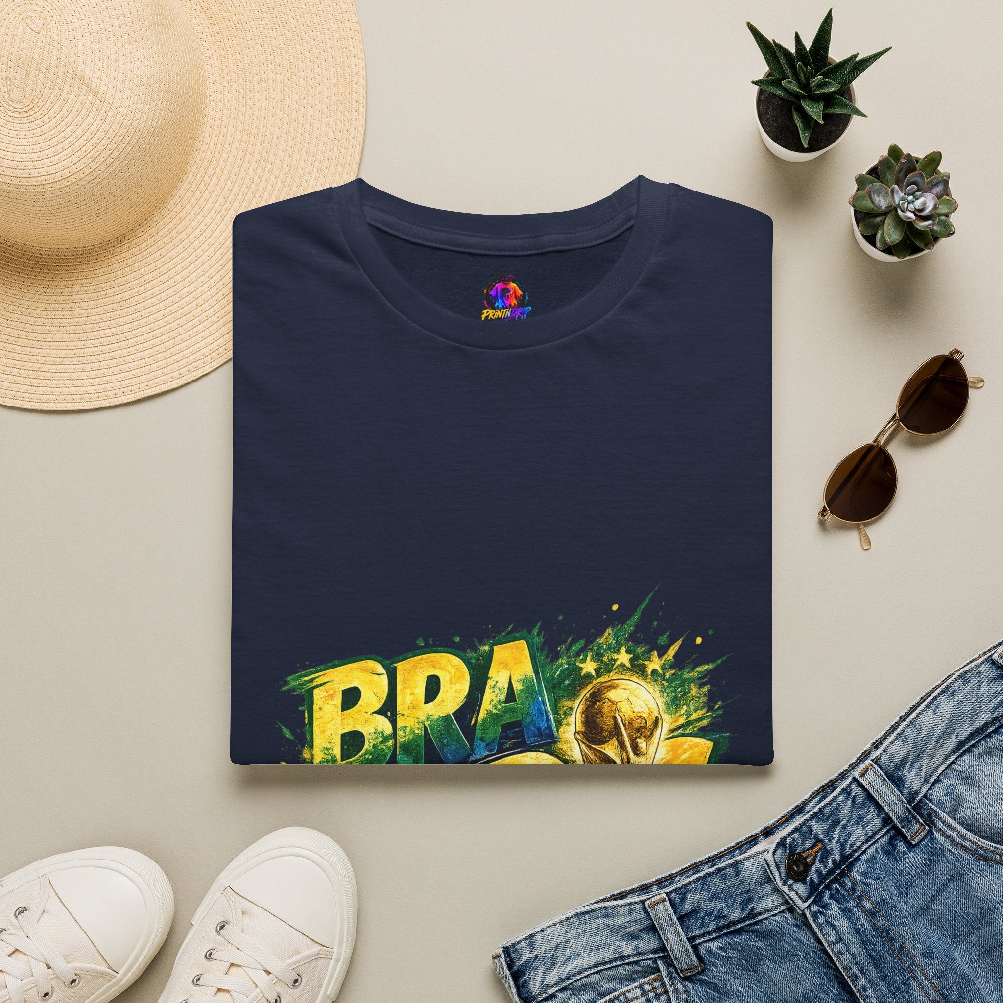 Brazil 25 T‑Shirt — Brazil Soccer World Cup Graphic Tee