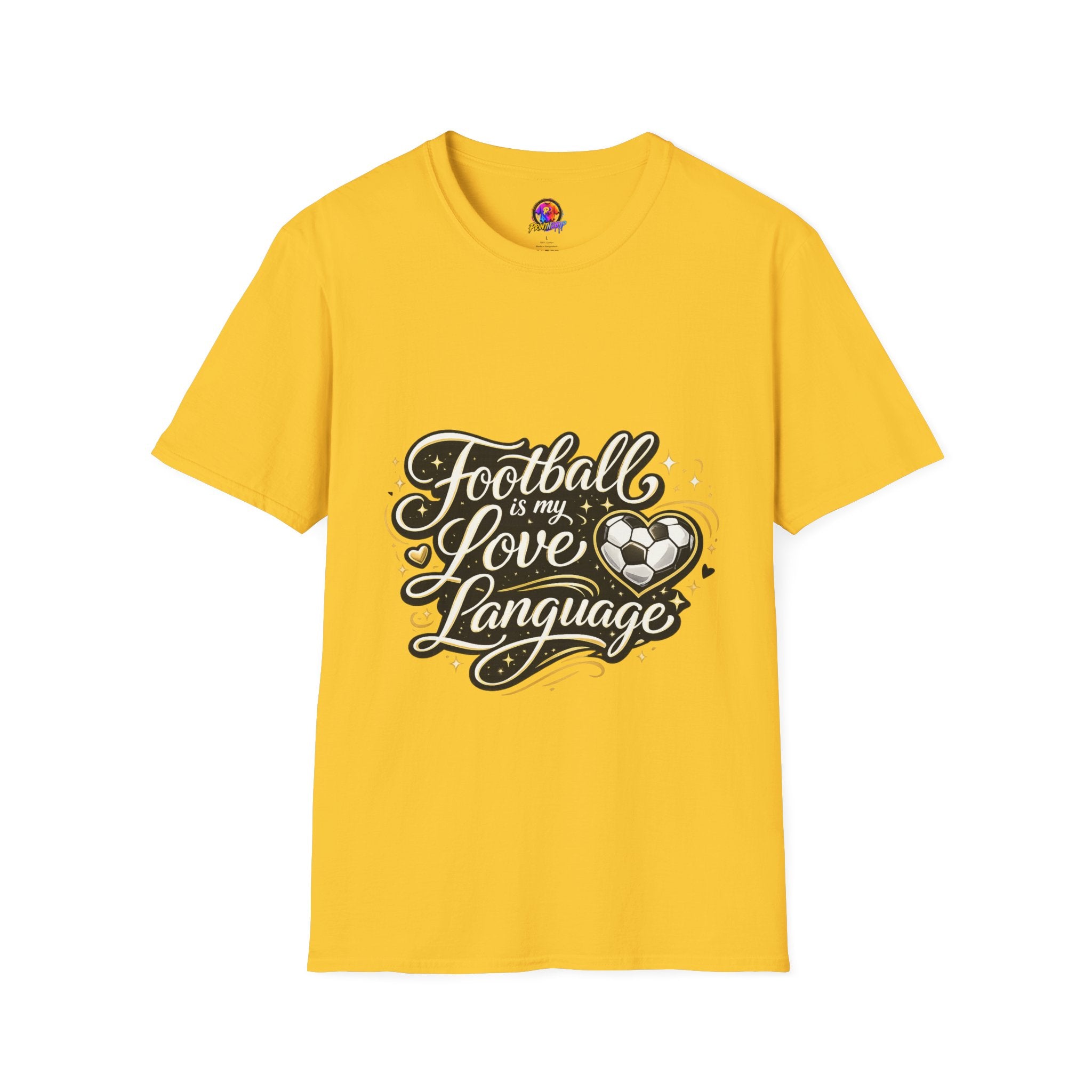 Women's/Unisex Soccer Fan Shirt Football Is My Love Language Tee —