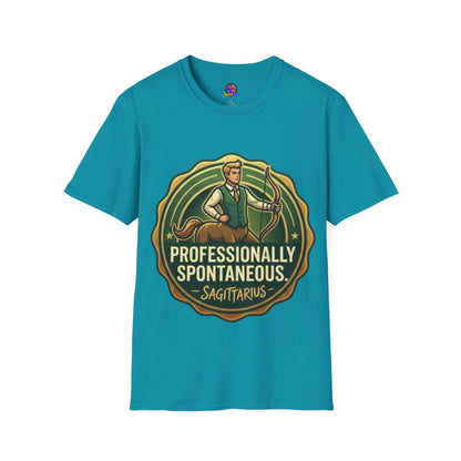 Sagittarius Archer T‑Shirt — "Professionally Spontaneous" Zodiac Tee