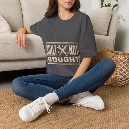 Built Not Bought T-Shirt — Vintage Mechanic Workwear Tee