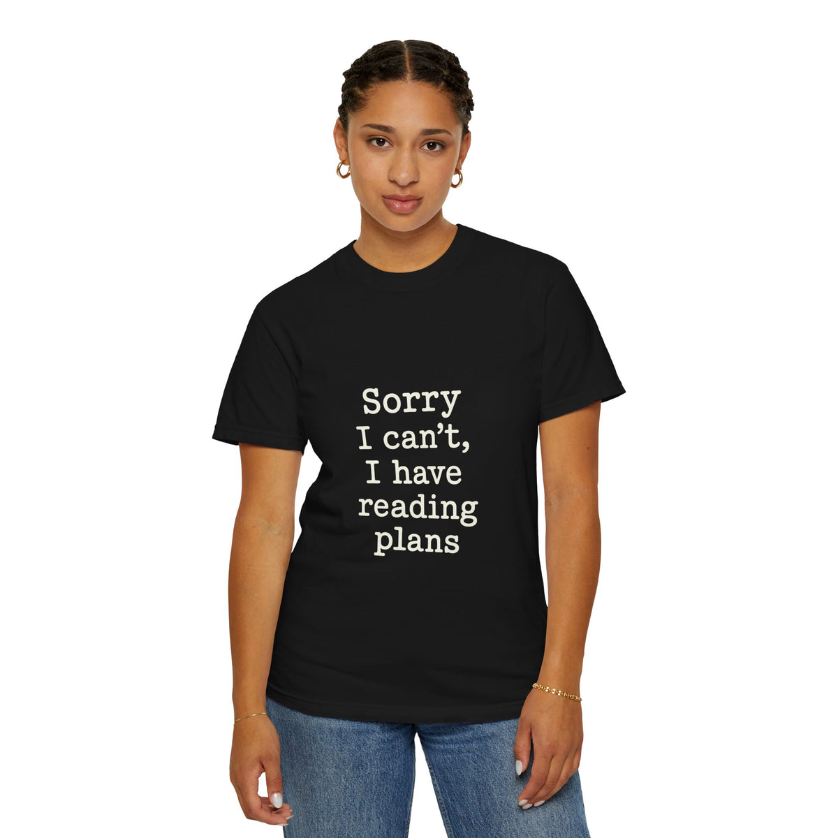 Reading Plans T-Shirt — "Sorry I Can't, I Have Reading Plans" Book Lover Tee - Trending Now - October 2026