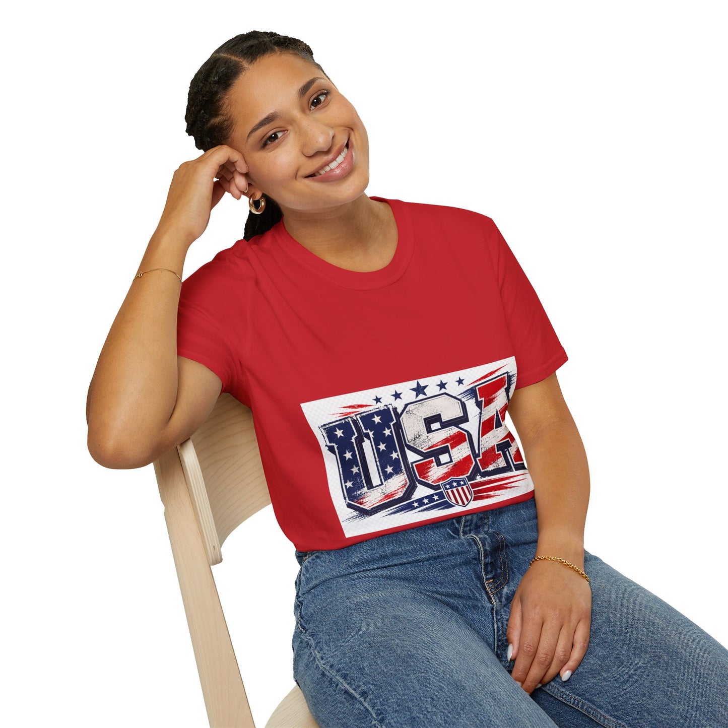 USA Flag Graphic T-Shirt — Patriotic American Pride Tee