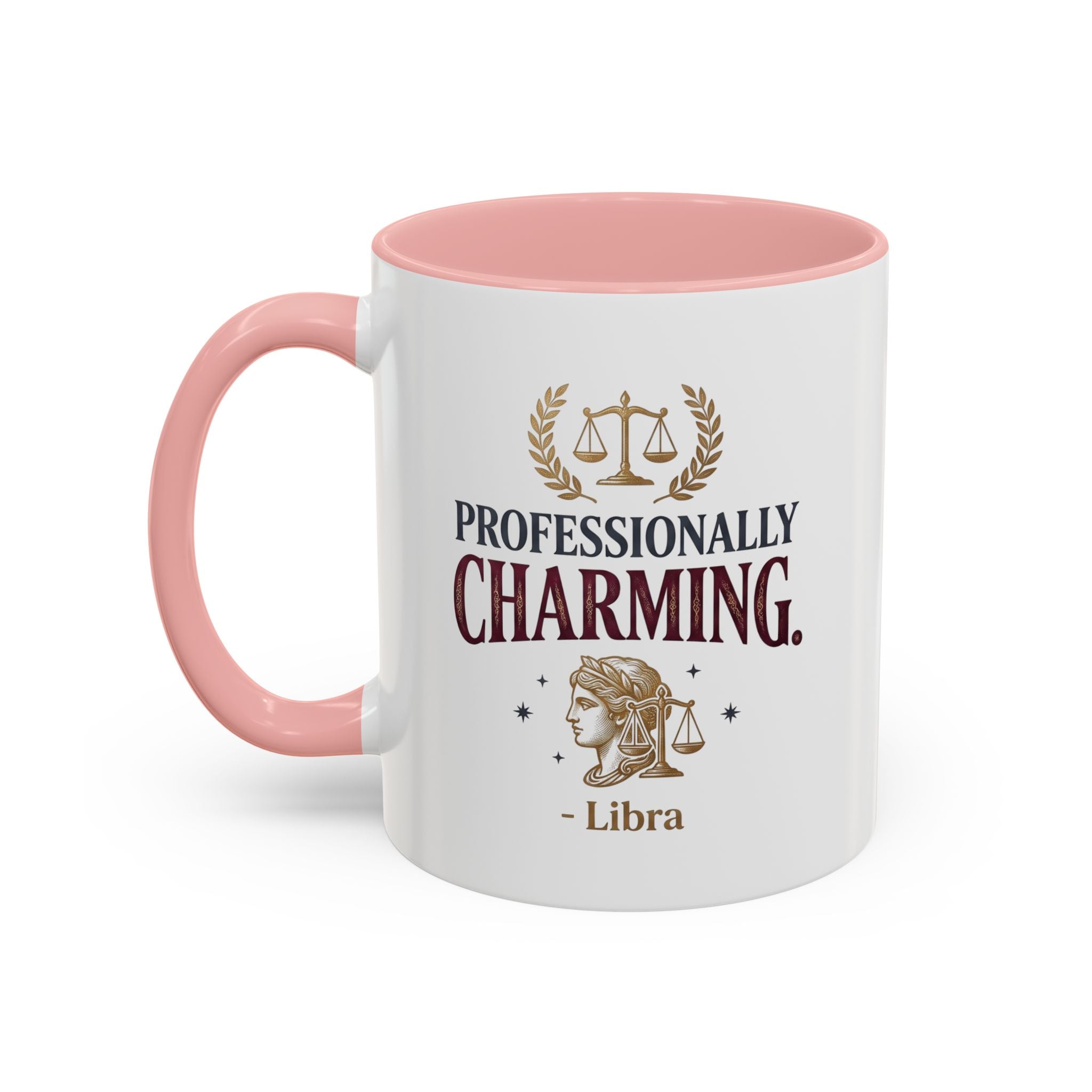 Libra 'Professionally Charming' Accent Coffee Mug — Zodiac Astrology Gift