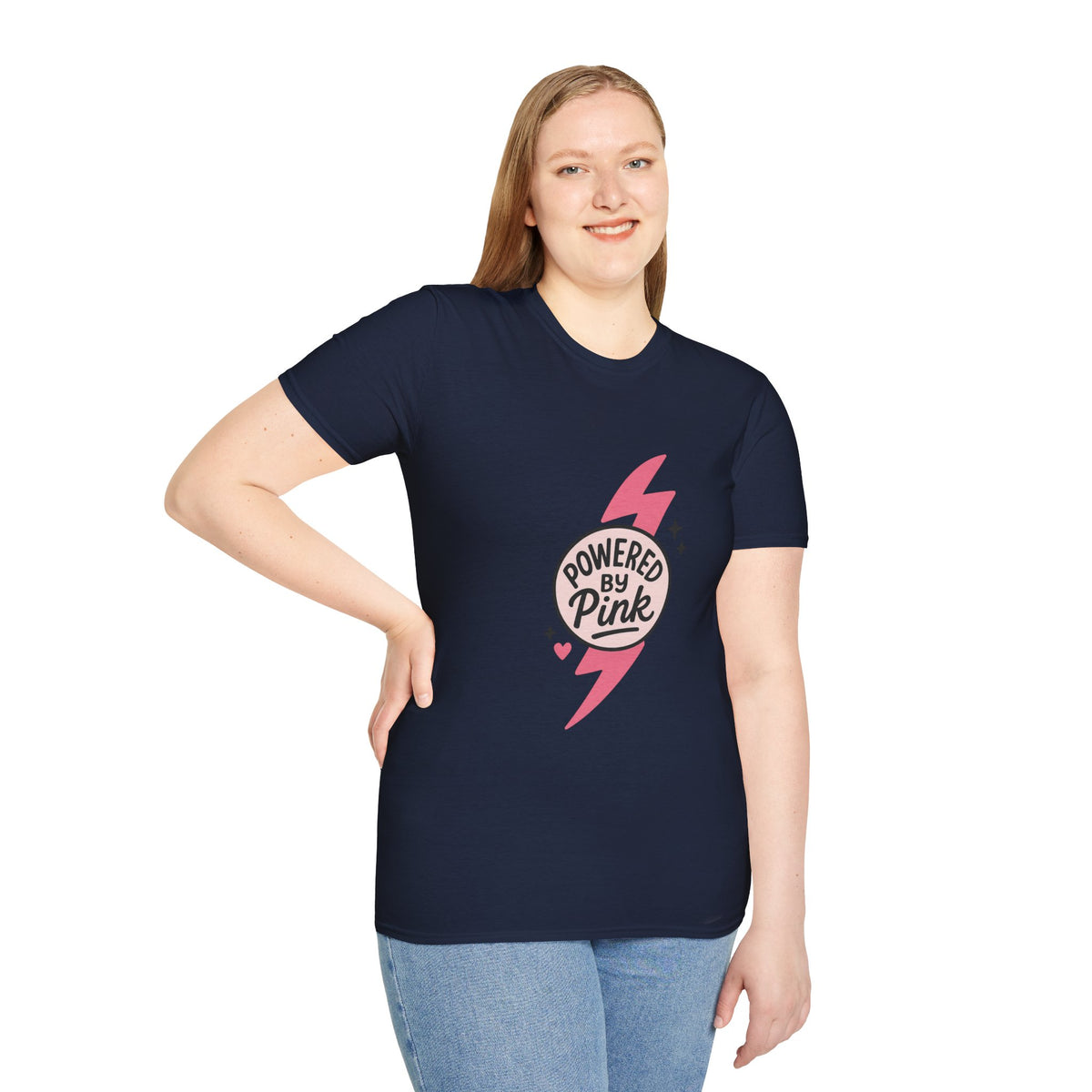 Pink Power Bolt T-Shirt — Flowers in Pink Graphic Tee - Trending Now - October 2026
