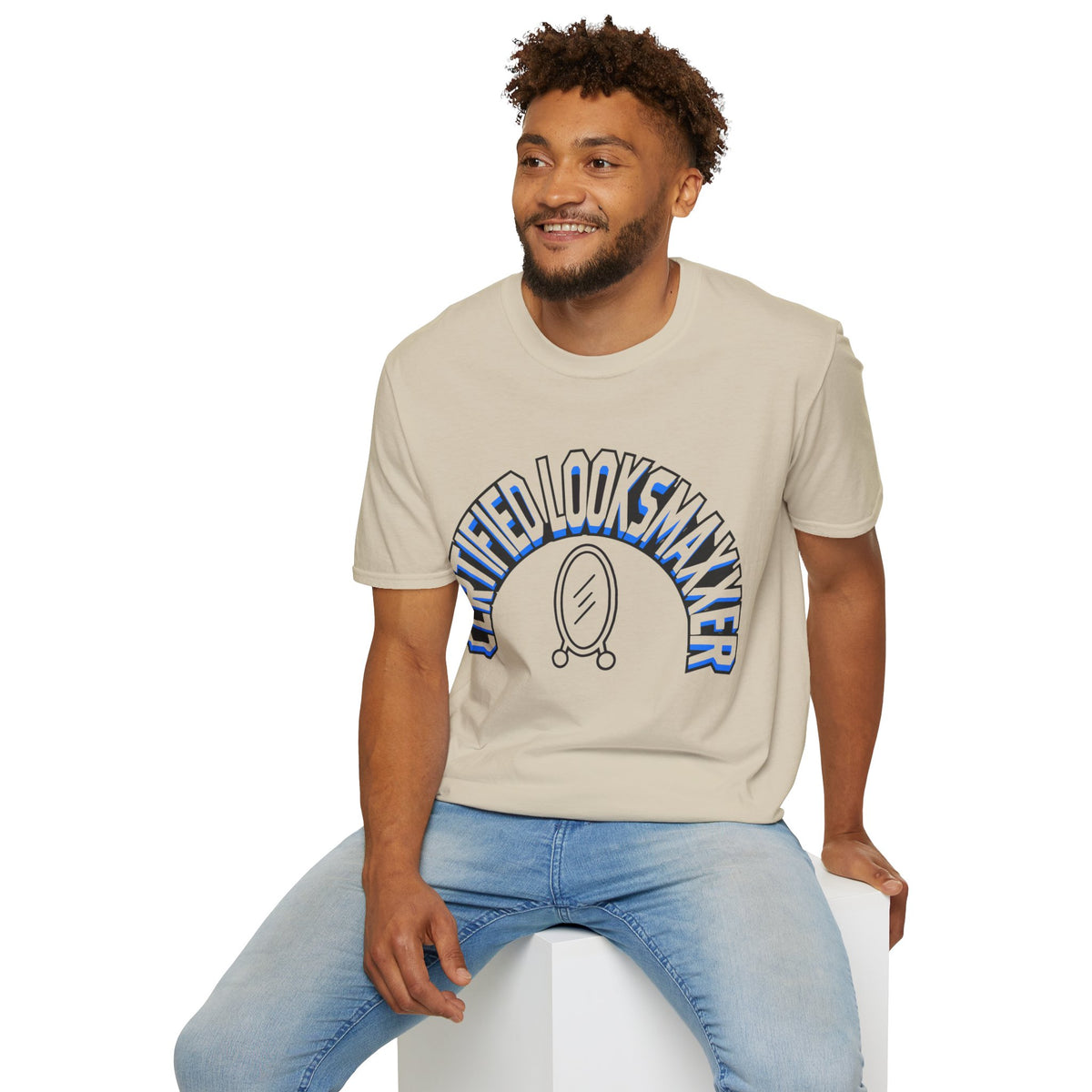 T-Shirt — "Certified Looksmaker" Graphic Tee with Hand Mirror Design - Trending Now - August 2026